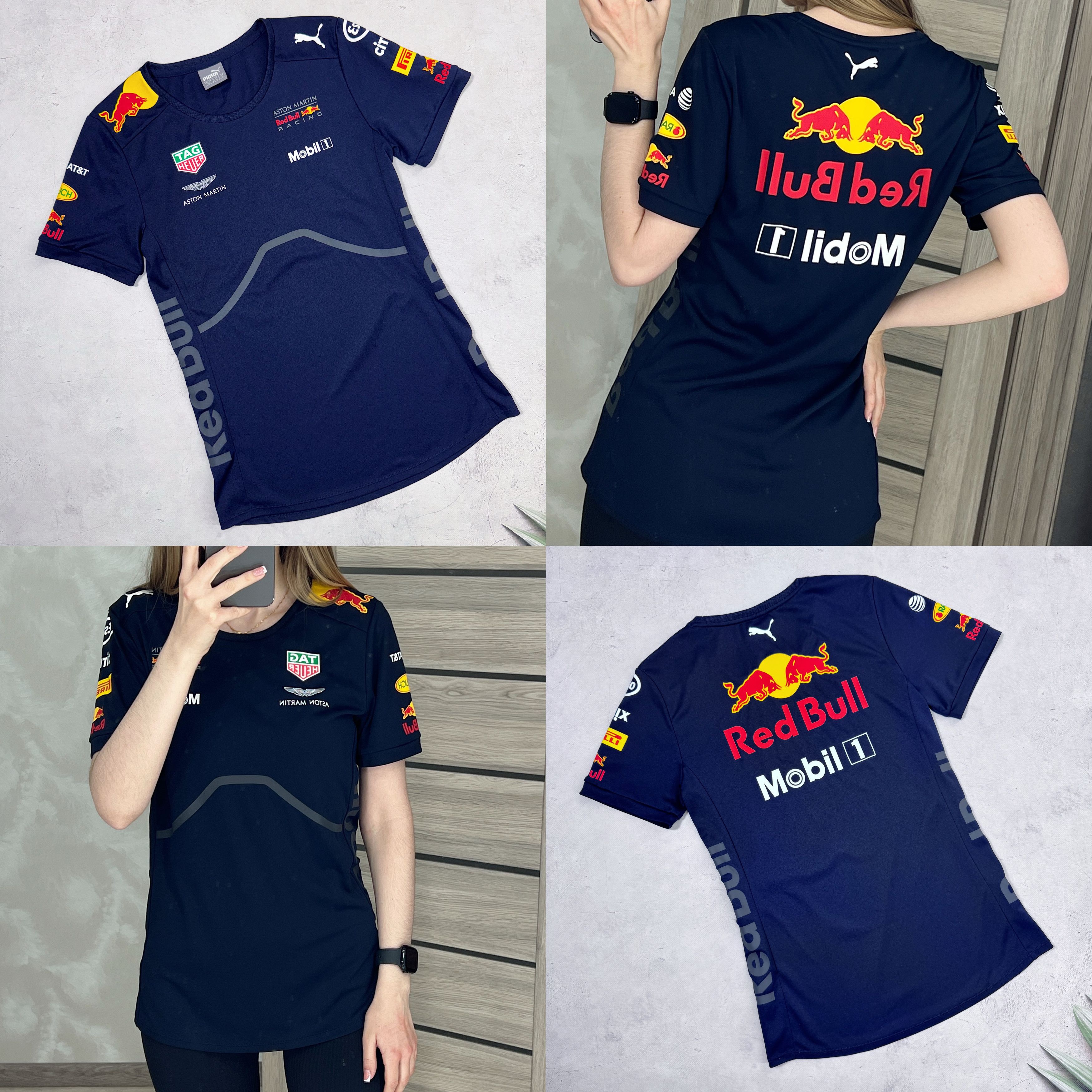 Puma × Red Bull Puma & Red Bull T-Shirt Aston Martin Racing F1 Esso Mobil1 Size S / US 4 / IT 40 - 1 Thumbnail