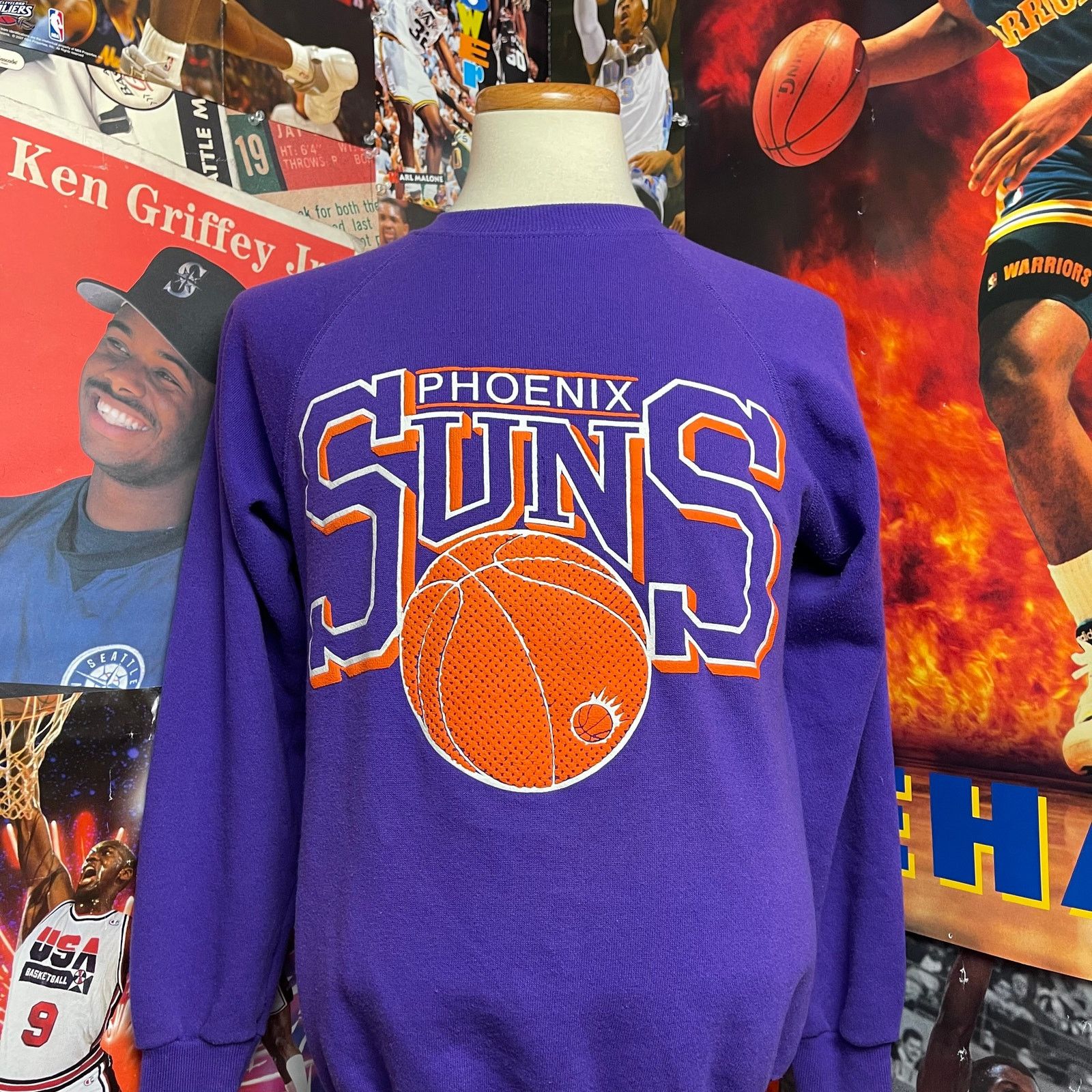 Hanes Vintage Phoenix Suns 80s NBA Crewneck Pullover Sweatshirt Size US M / EU 48-50 / 2 - 1 Thumbnail