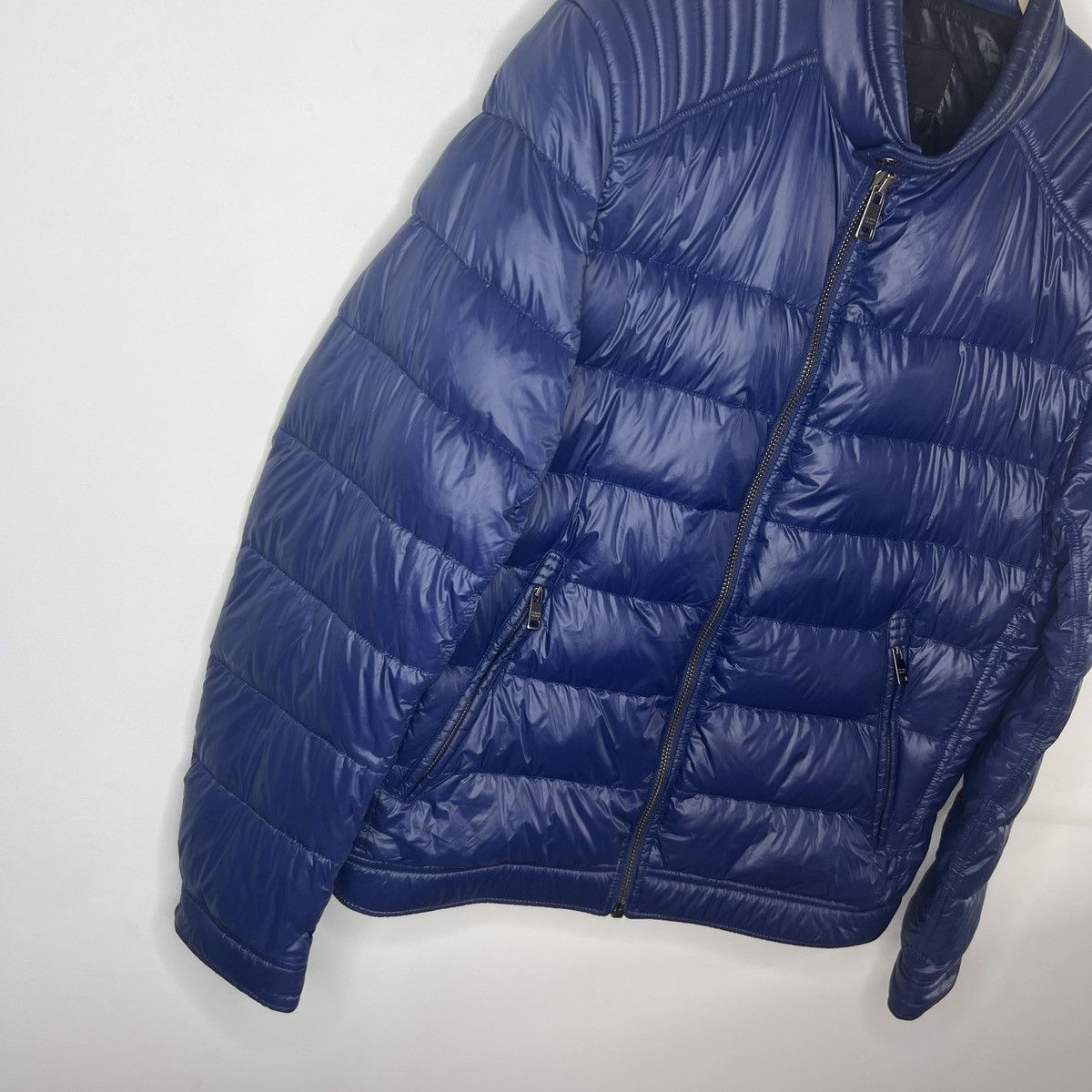 Prada Rare Prada Moto Nylon Plain Logo Down Jacket Puffer (SGB608) Size US L / EU 52-54 / 3 - 3 Thumbnail
