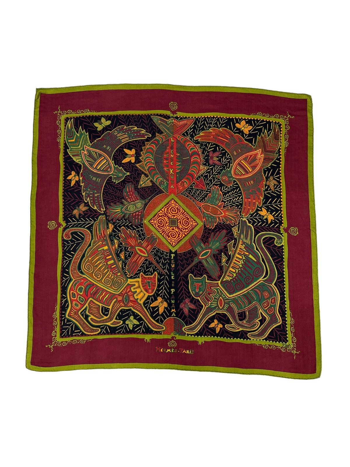 Hermes HERMES LEGENDE KUNA PEUPLE DE PANAMA CASHMERE SILK SCARF Size ONE SIZE - 1 Thumbnail