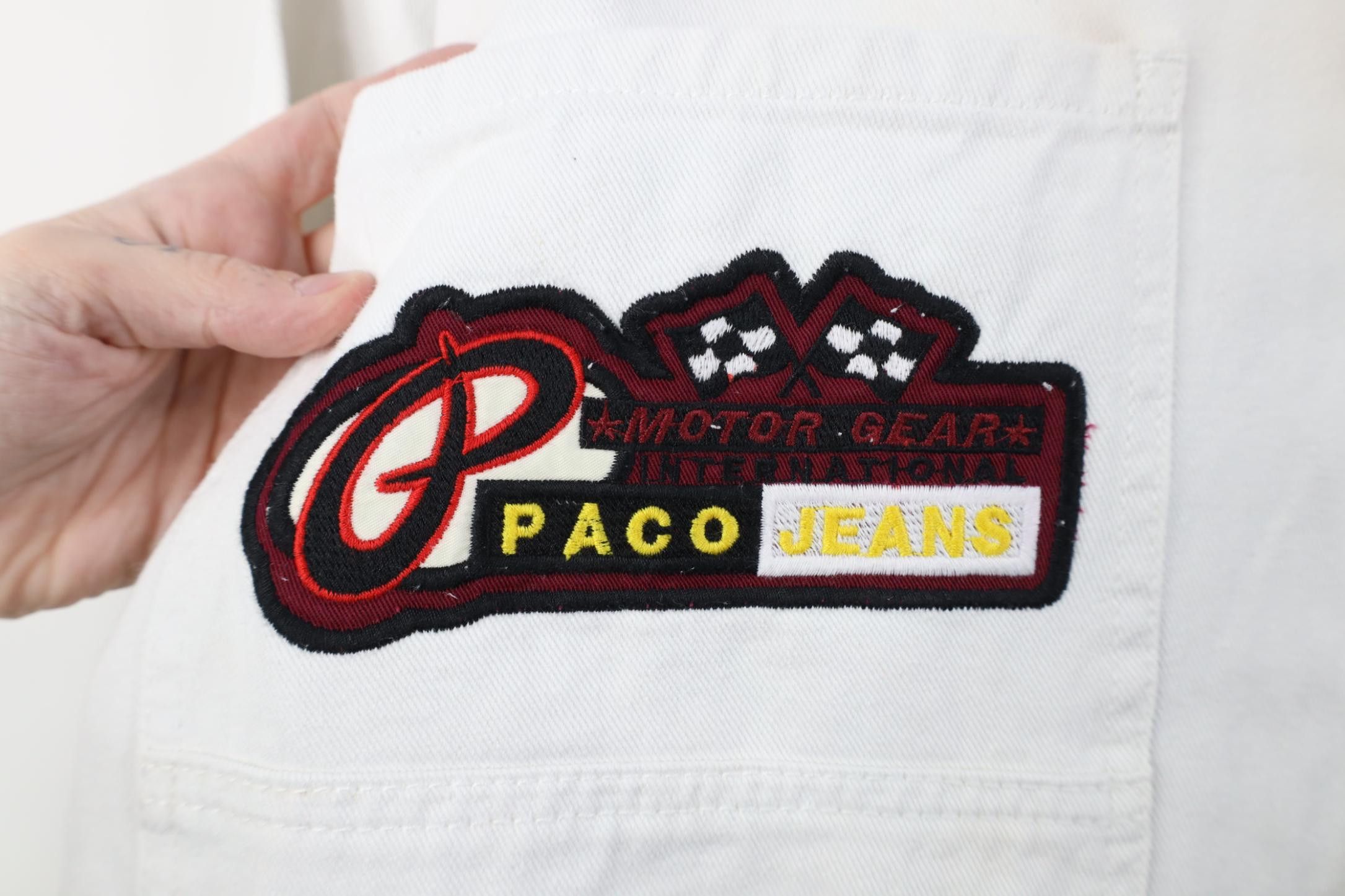 Vintage Deadstock Vintage 90s Y2K Paco Car Racing Denim Button Shirt Size US XXL / EU 58 / 5 - 8 Thumbnail