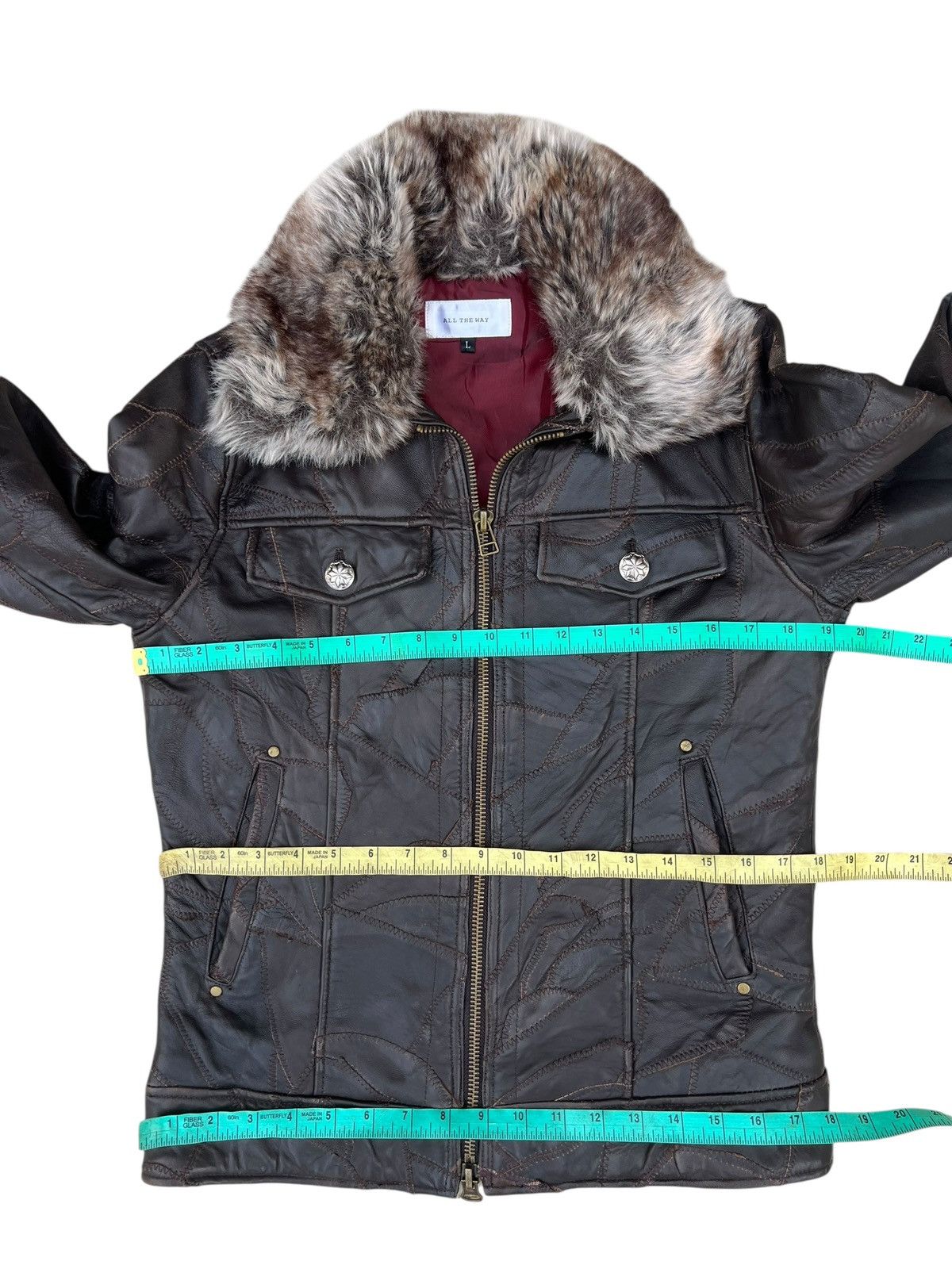 If Six Was Nine Faux Fur Patchwork Sheepskin Leather Jacket All The Way Size US S / EU 44-46 / 1 - 5 Thumbnail