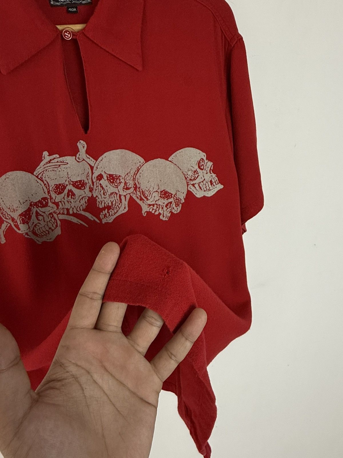 Sugar Cane 90’s Style Eyes Red Skull By Sugar Cane Size US L / EU 52-54 / 3 - 6 Thumbnail