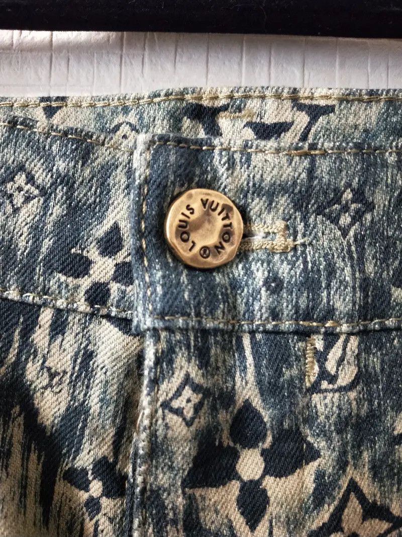 Louis Vuitton Monogram Tailored Denim Pants Size US 35 - 3 Thumbnail
