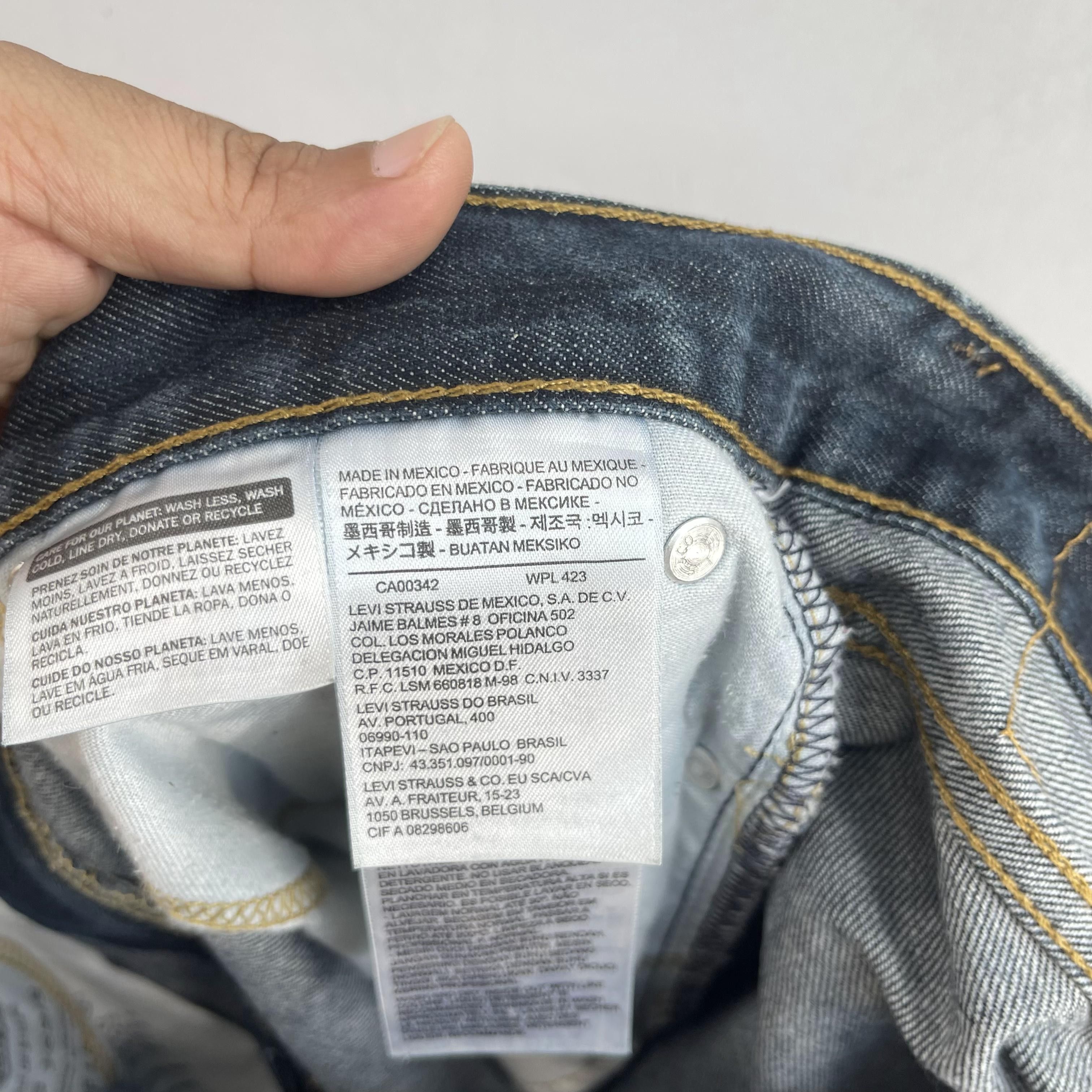 Levi's W31 L30 Distressed Levis 508 Regular Fit Tapered Jeans Size US 31 - 3 Thumbnail