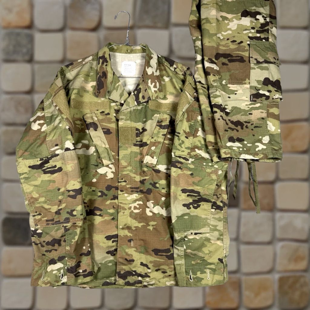Vintage US Army Jacket S Coat Combat Uniform Reg Short Trouser Perimeter Insect Guard Size US 29 - 1 Thumbnail
