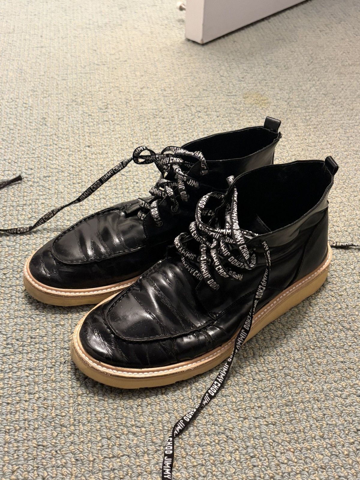 Jimmy Choo Vintage Leather Mid Jimmies Size US 10.5 / EU 43-44 - 1 Thumbnail