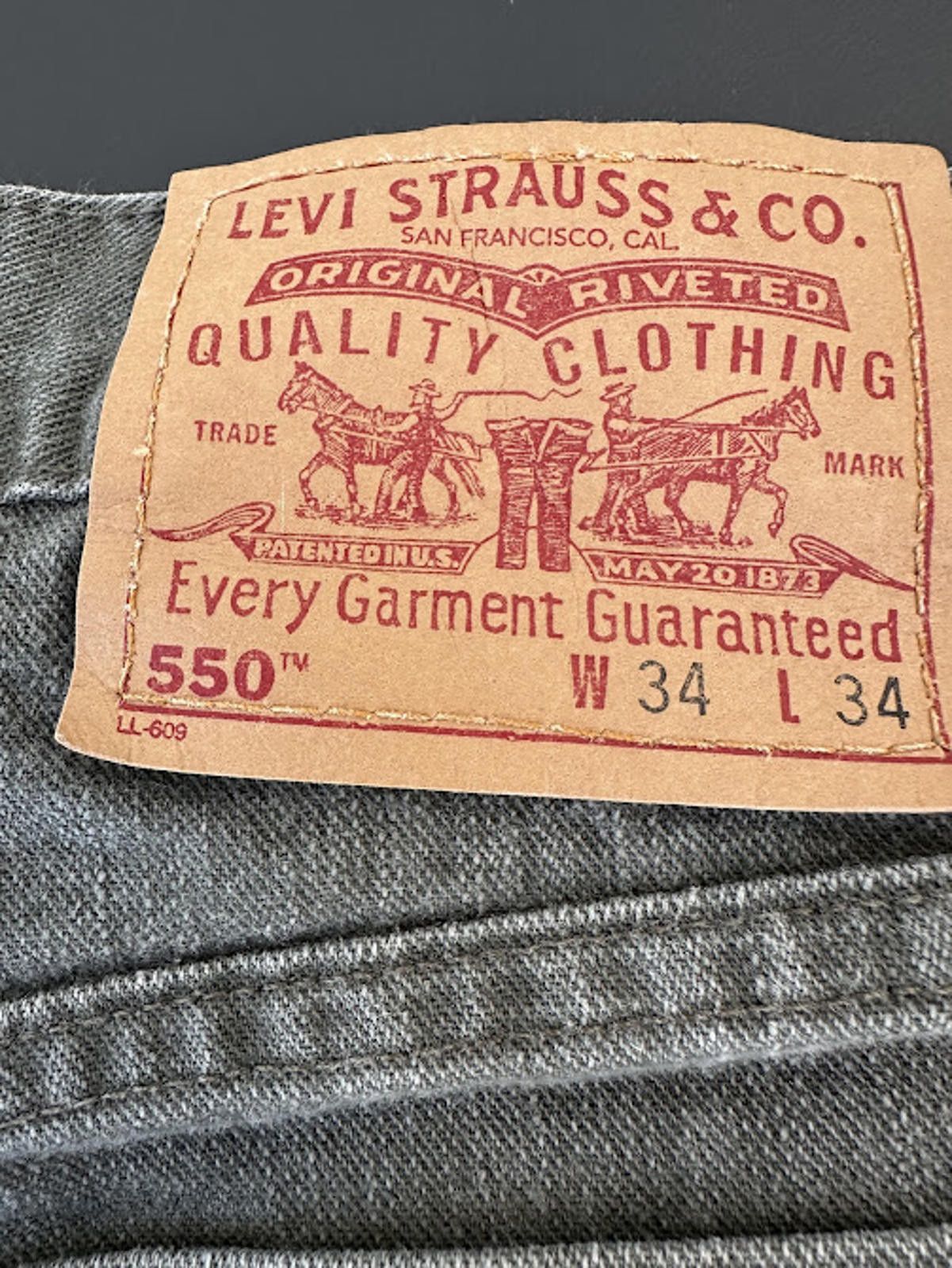 Levi's Levi’s 550 Green Gray Relaxed Jeans USA 34x34 Size US 34 / EU 50 - 3 Thumbnail