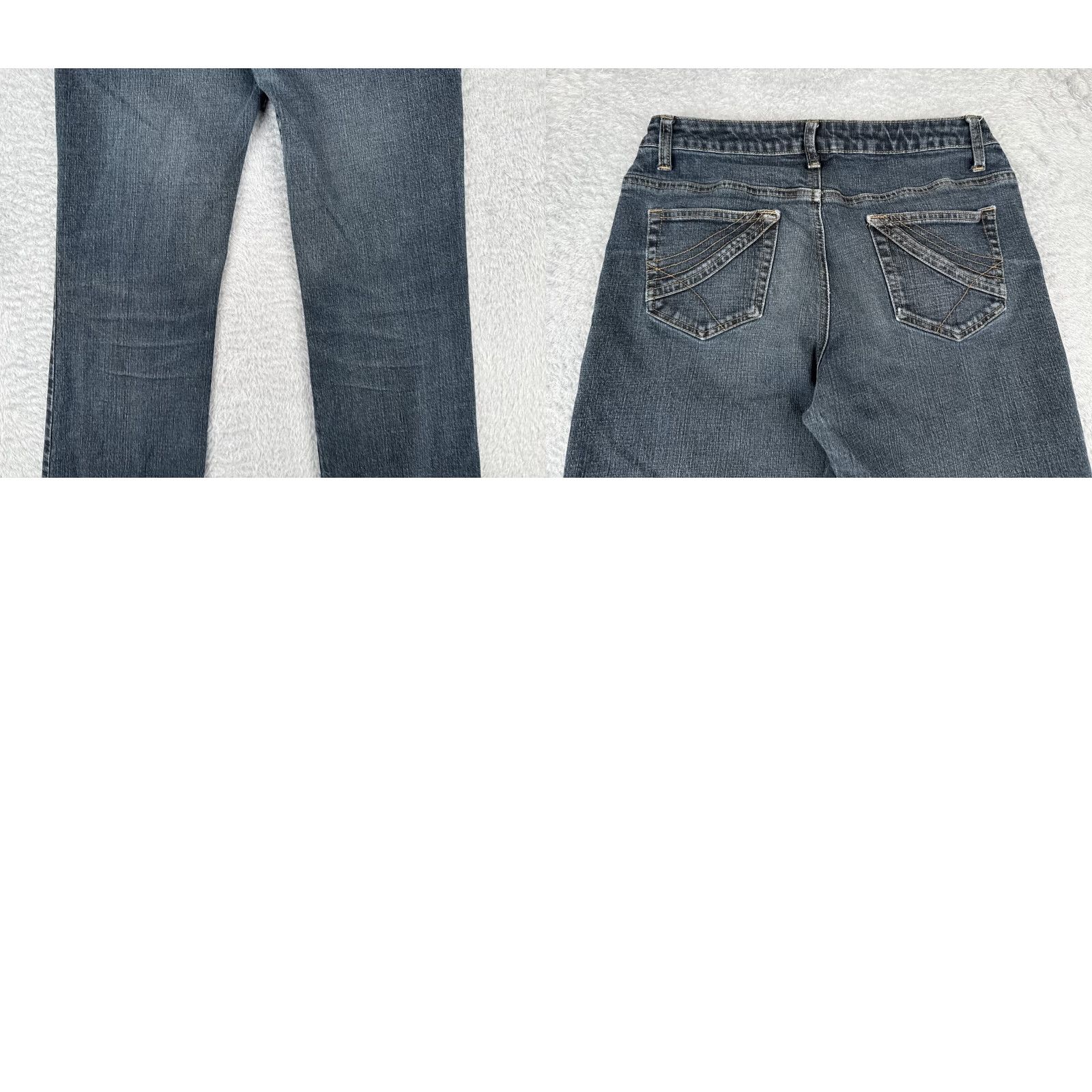 Vintage Cabi Jeans Women 8 Blue Denim Straight Mid Rise Cotton Blend 29x29 Modern Wash 29in Inseam 5-Pocket Design Womens Jeans Autumn Spring Summer Winter Size 30" / US 8 / IT 44 - 10 Thumbnail