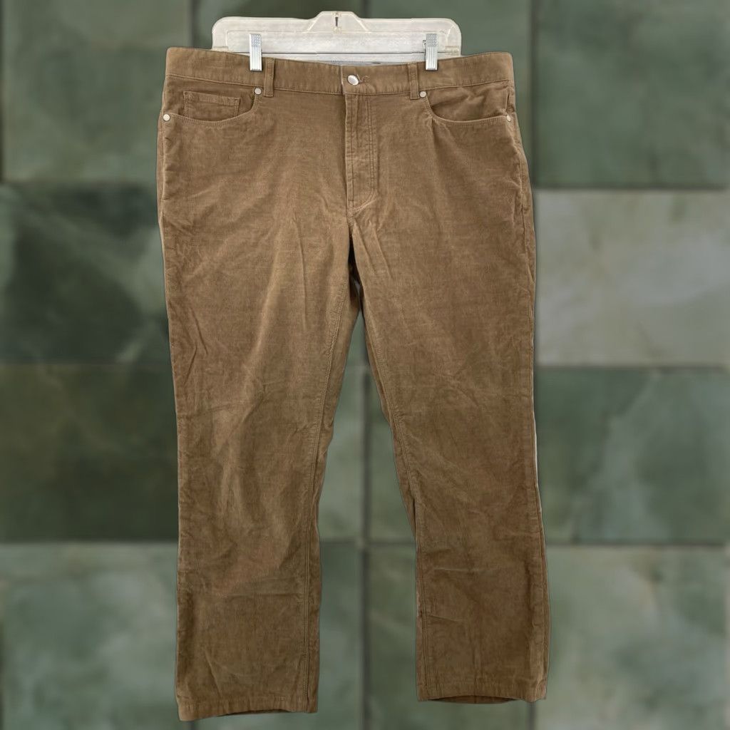 Peter Millar Peter Millar Mens Brown Corduroy Pants 38 Straight Leg Size US 38 / EU 54 - 1 Thumbnail