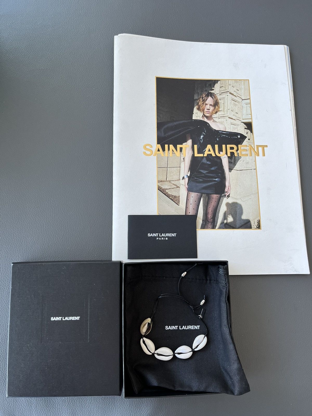 Saint Laurent Paris Super Rare Saint Laurent Runway Handmade 🐚 Shell Bracelet Size ONE SIZE - 1 Thumbnail