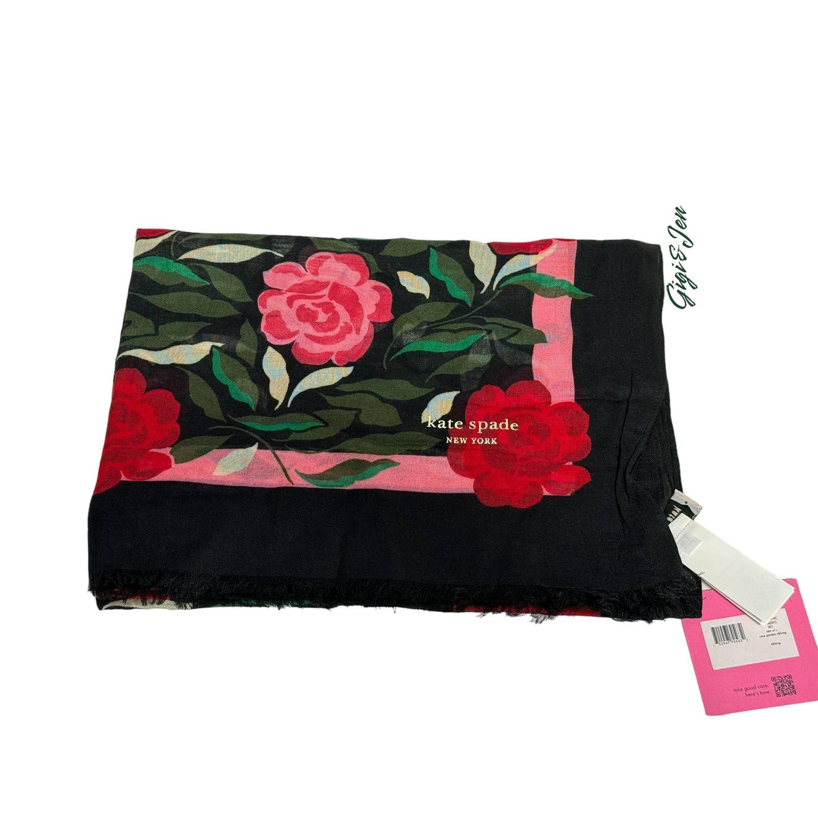 Kate Spade Kate Spade Rose Garden Oblong Scarf new Size ONE SIZE - 2 Thumbnail