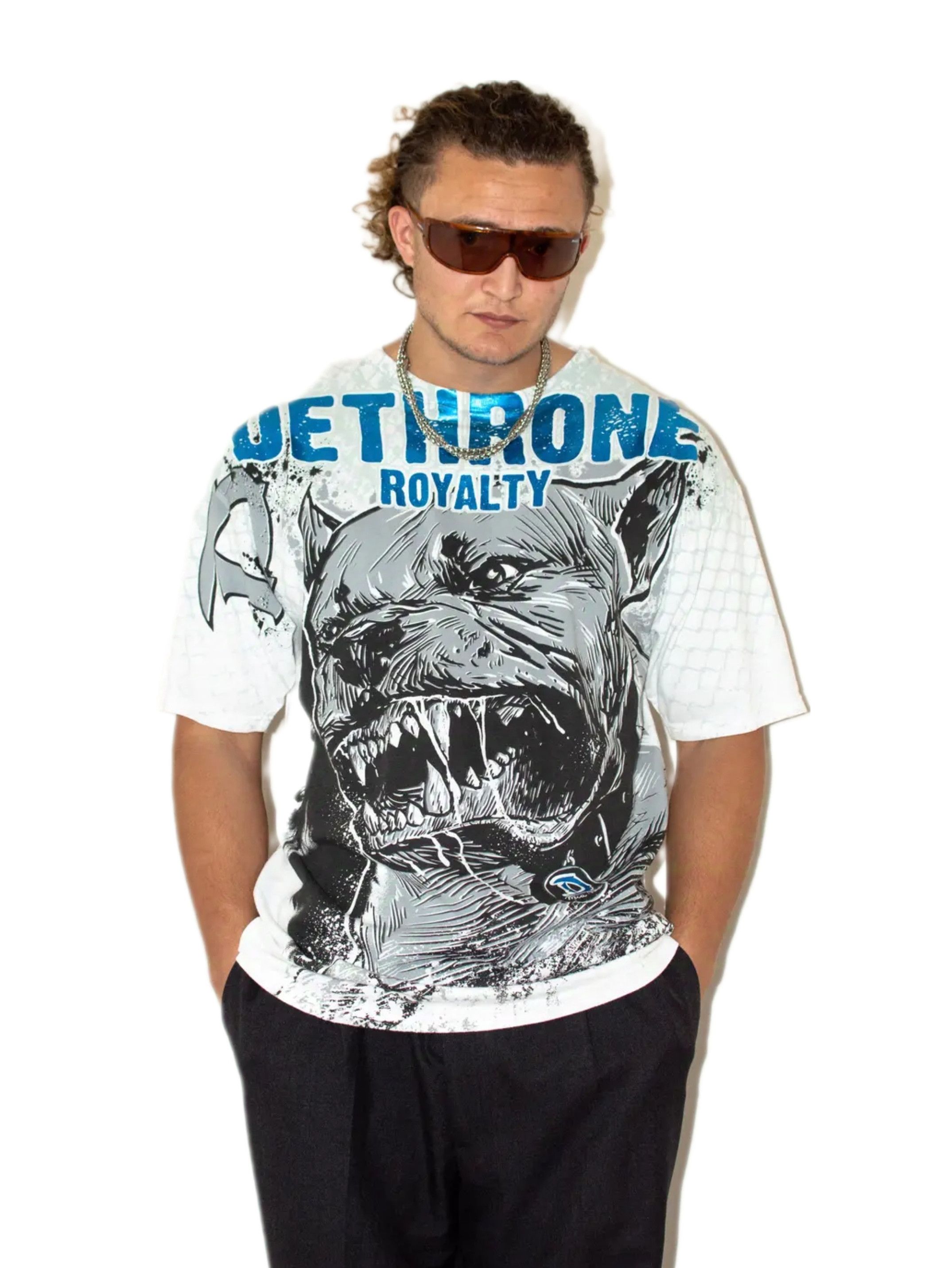 Japanese Brand × Vintage Y2k vintage Dethrone Royalty oversized graphic print Tee Size US XL / EU 56 / 4 - 1 Thumbnail