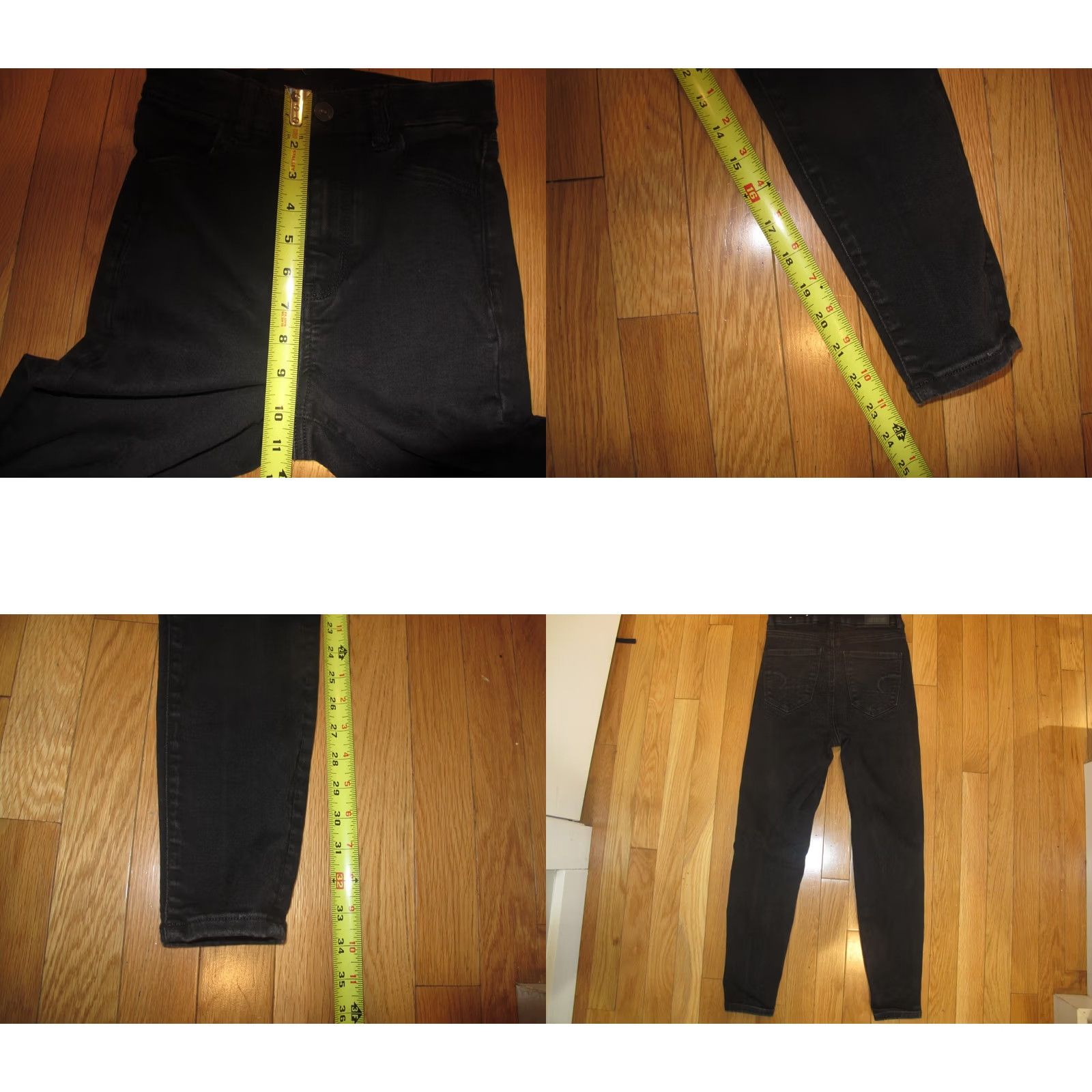 American Eagle Outfitters American Eagle Outfitters Next Level Stretch Skinny Jeans Womens 0 X-Short Black Size 25" / US 0 / IT 36 - 10 Thumbnail
