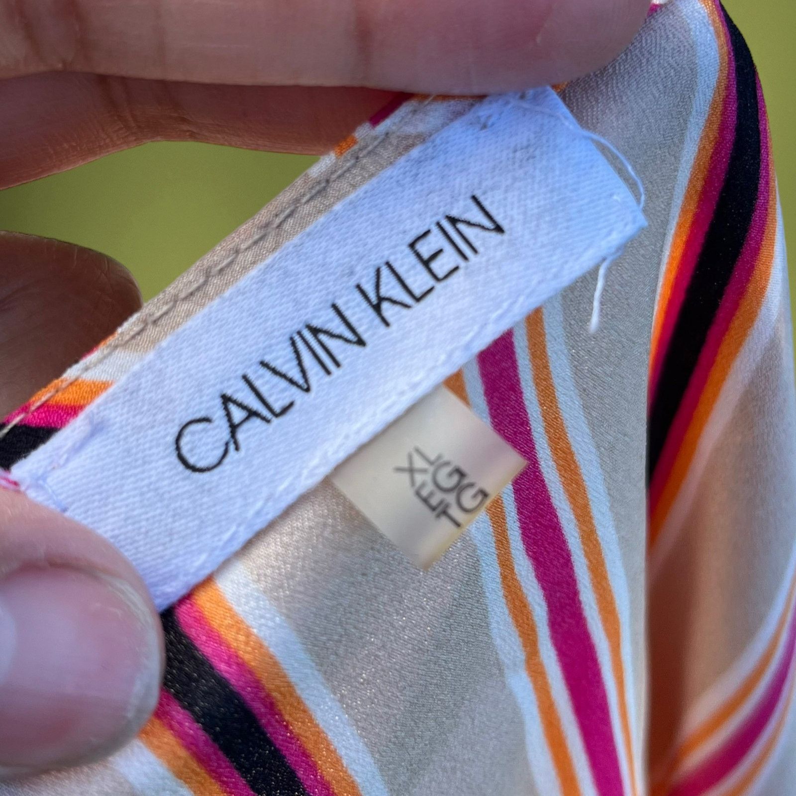 Calvin Klein Calvin Klein Blouse Women's XL Flowy Business Preppy Size XL / US 12-14 / IT 48-50 - 7 Thumbnail