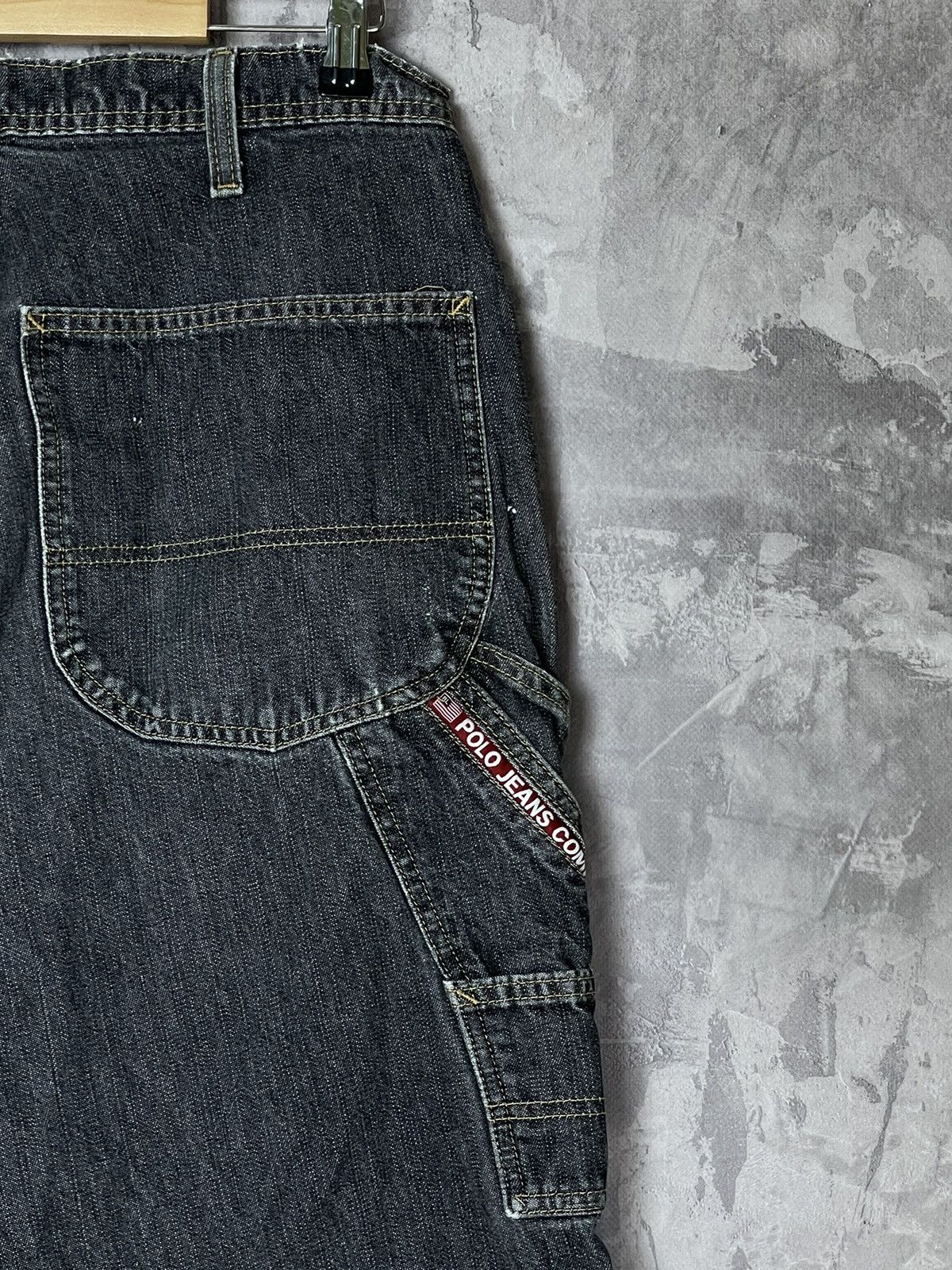 Japanese Brand × Polo Ralph Lauren × Vintage Y2K Polo Jeans Company Streetwear Retro Cargo Jeans Size US 33 - 9 Thumbnail