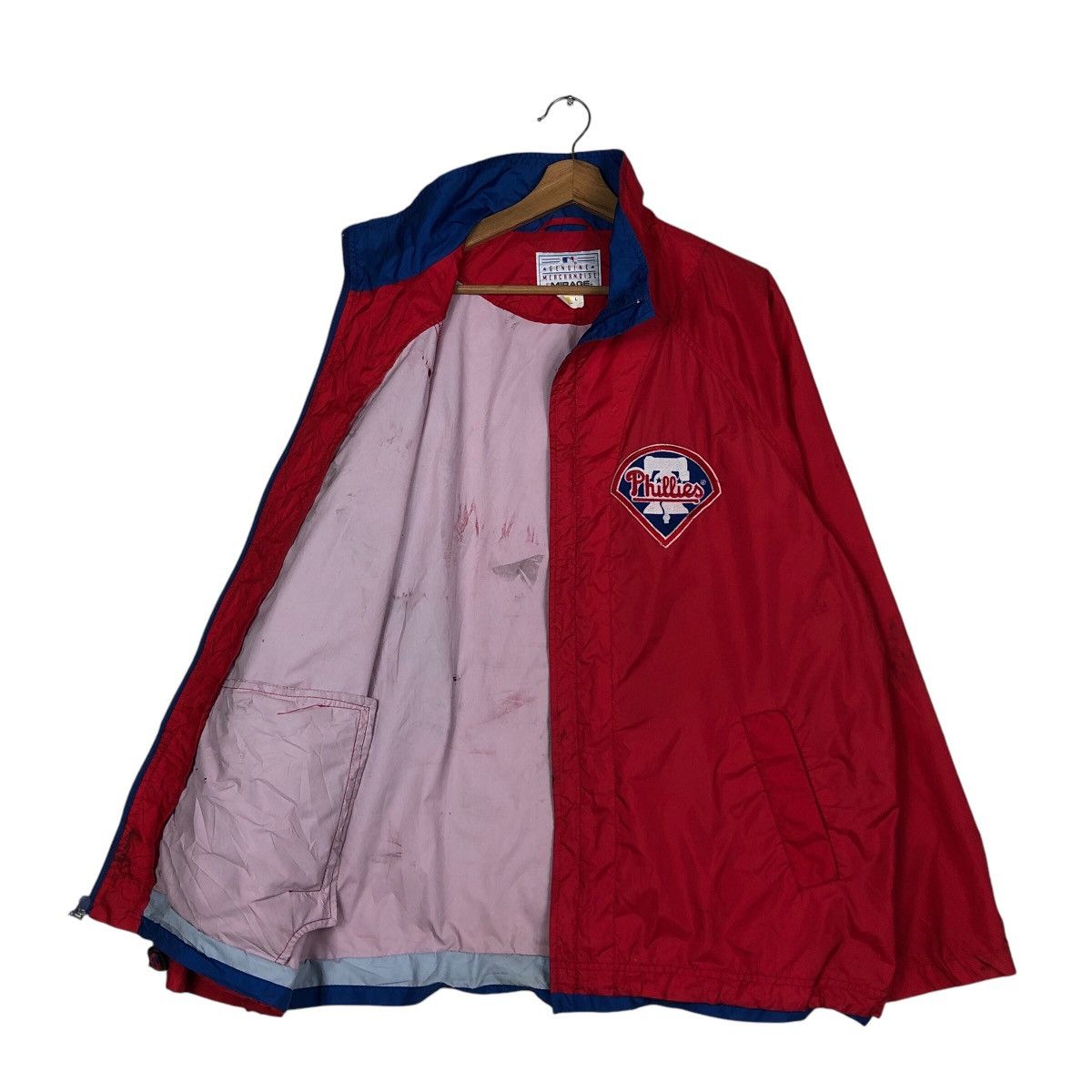 MLB 📌Vtg Zipper Jacket Mlb Genuine Merchandise Mirage Phillies Size US L / EU 52-54 / 3 - 12 Thumbnail