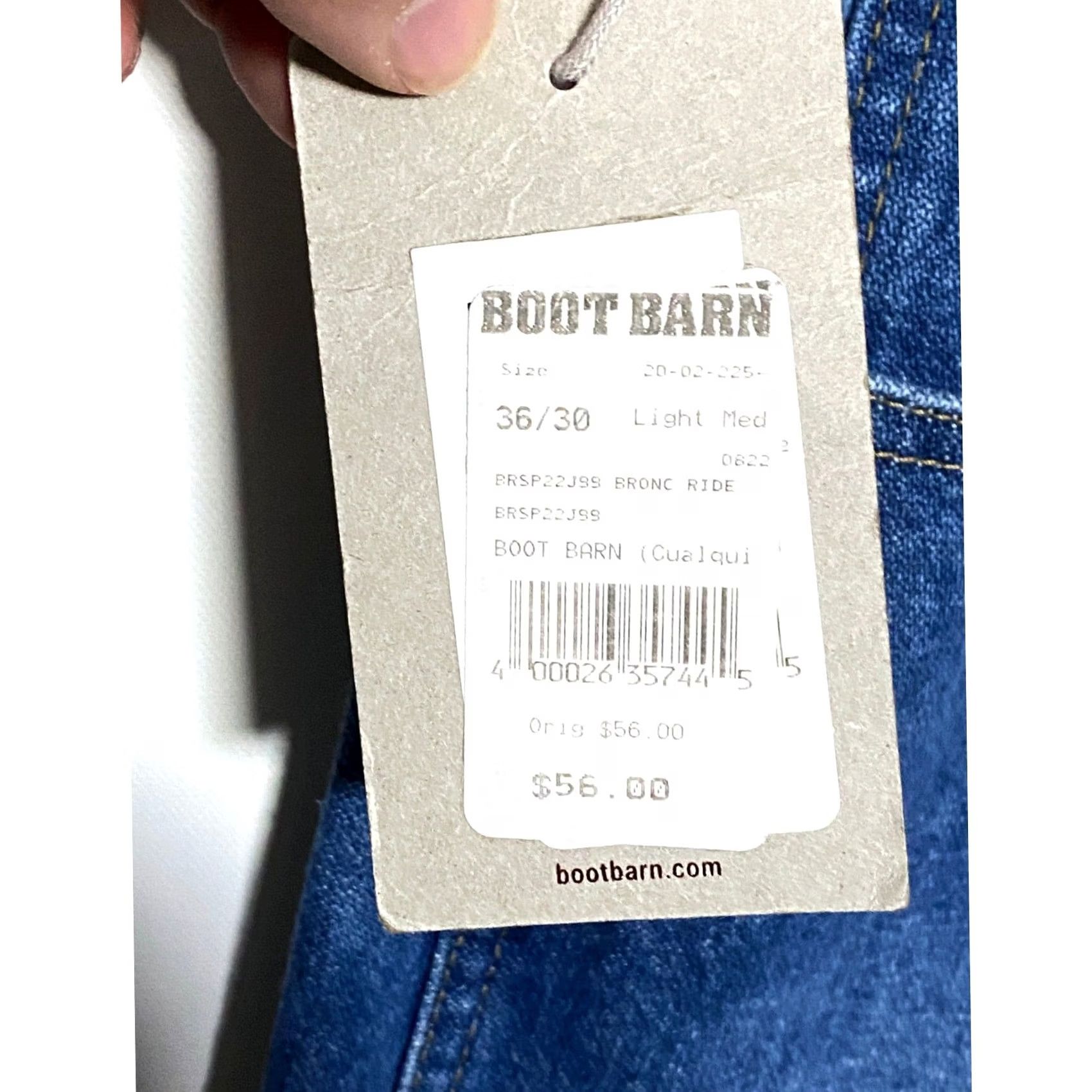 Vintage Blue Ranchwear Jeans Men's 36 Straight Regular Light Medium Wash Denim 5-Pocket Western Cowboy 30 Inseam Rise High 13.5 in Regular Fit Vintage No Size US 36 / EU 52 - 5 Thumbnail
