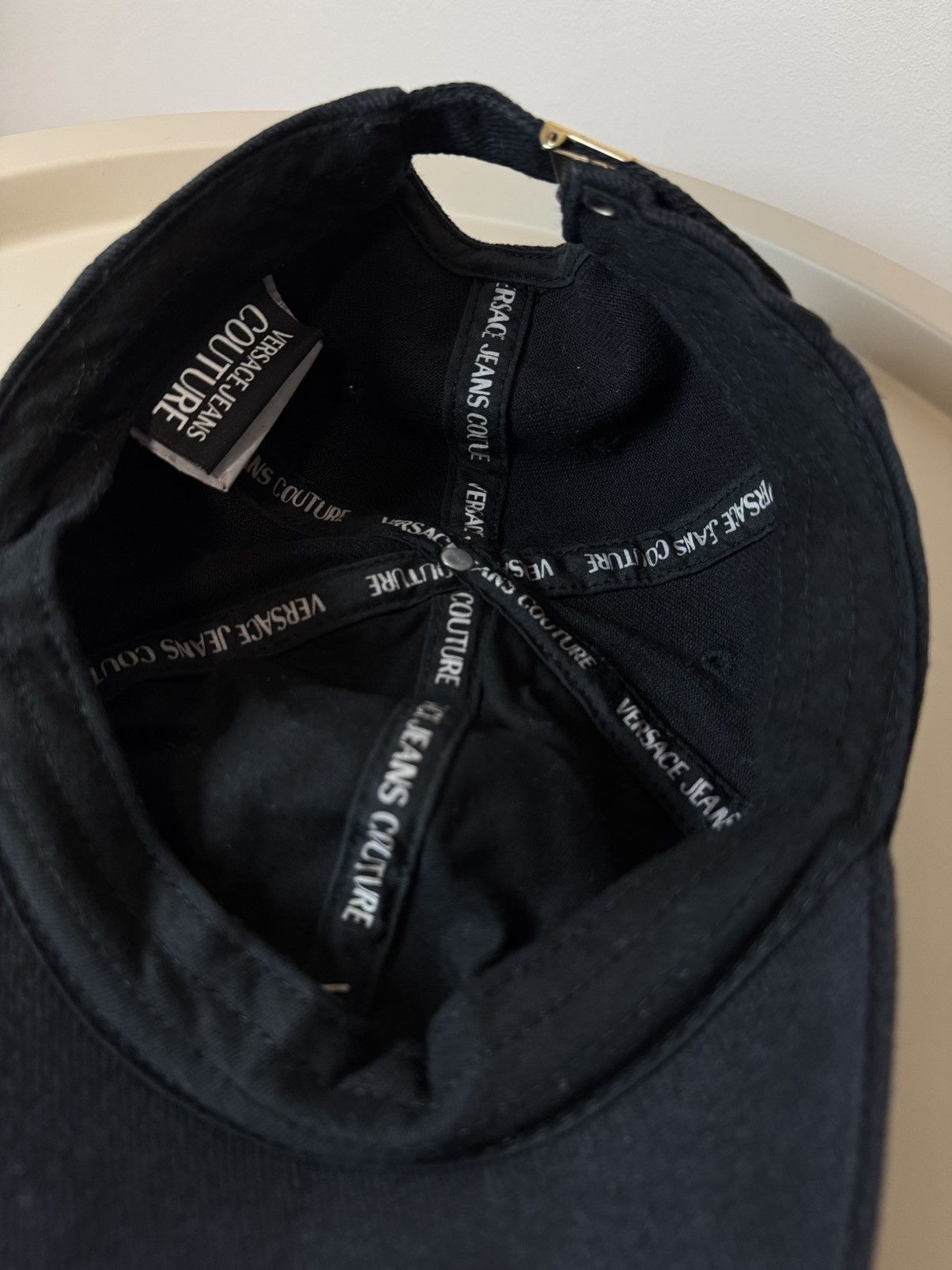 Versace Jeans Couture Versace Jeans Couture Black Logo Cap – Authentic Size ONE SIZE - 6 Thumbnail