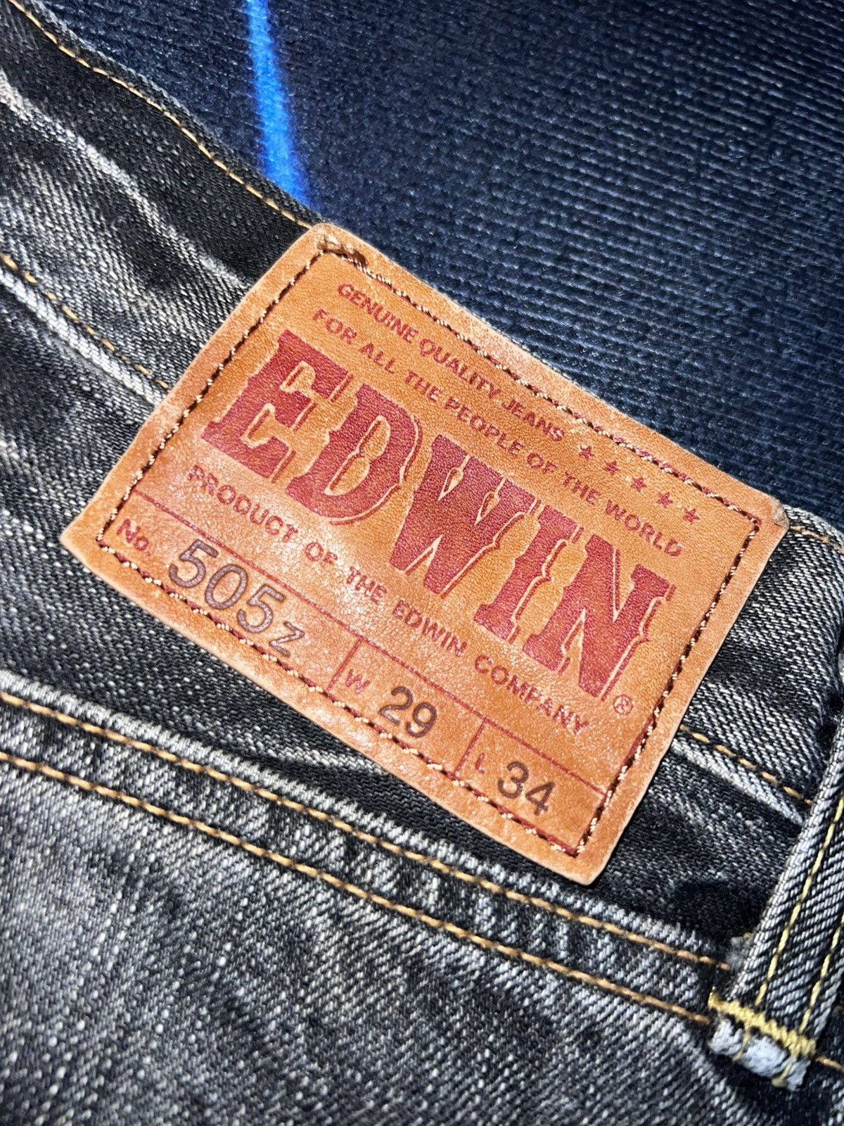Edwin Edwin 505Z Black Jeans Size US 29 - 5 Thumbnail