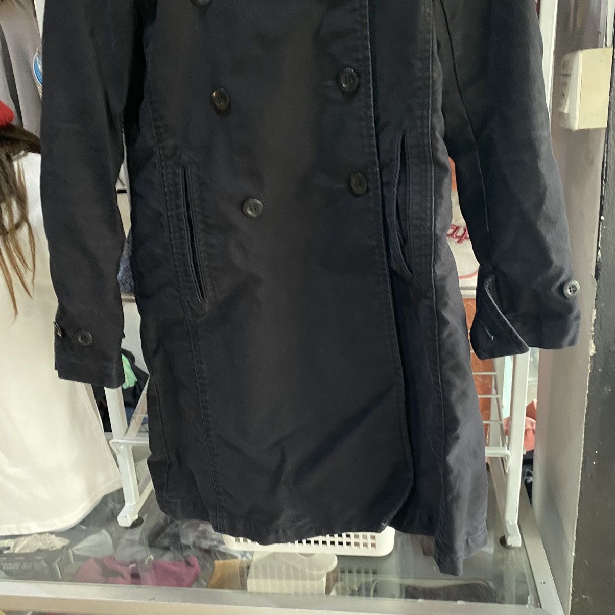Hysteric Glamour Hysteric Glamour black double-breasted trench coat Size US S / EU 44-46 / 1 - 5 Thumbnail