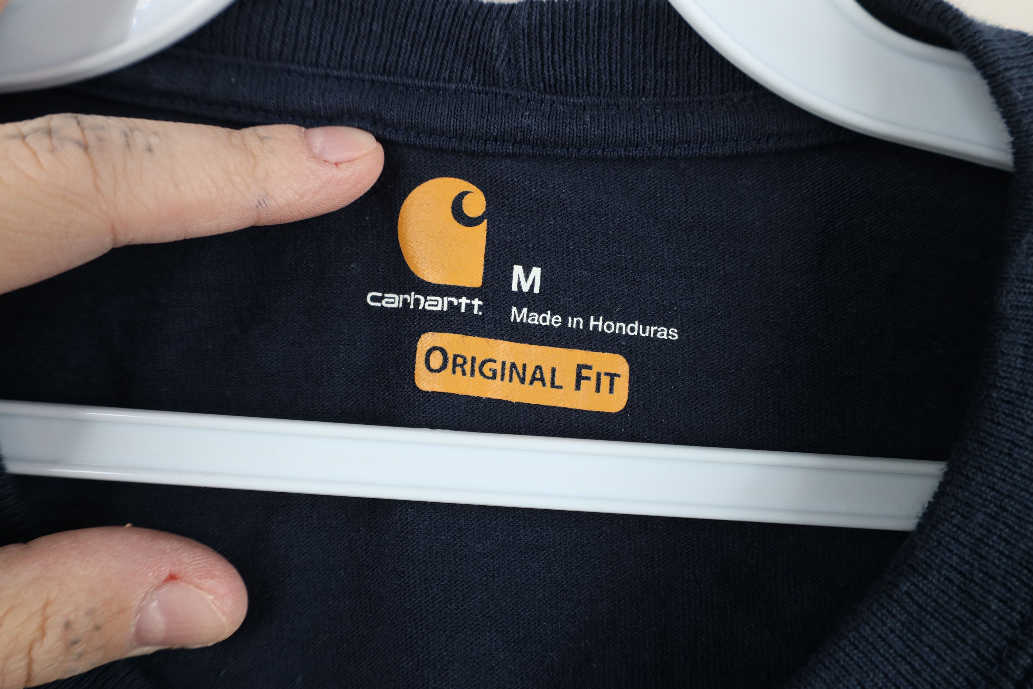 Carhartt Vintage Y2K Carhartt Spell Pocket T-Shirt Navy Blue Cotton Size US M / EU 48-50 / 2 - 8 Thumbnail