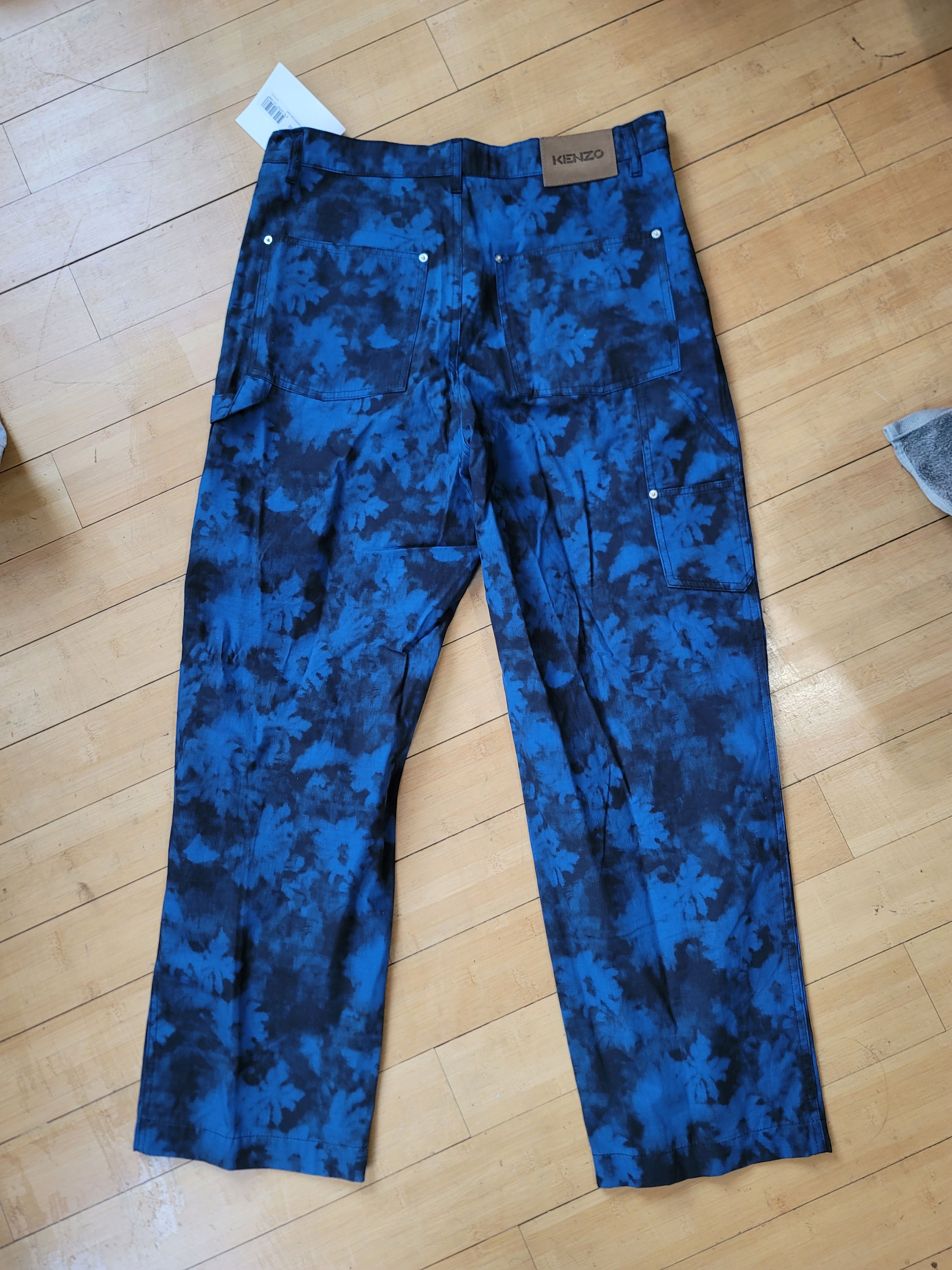 Kenzo Kenzo 'Ghost flower' acid wash pants Size US 32 / EU 48 - 4 Thumbnail