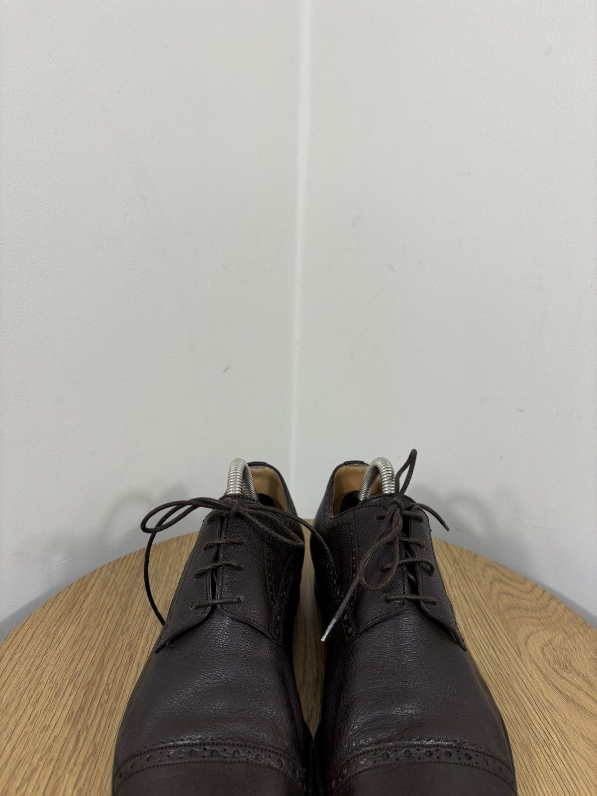 Bally Bally Drillor Men’s Cap Toe Luxury Brown Leather Derby Shoes Size US 8 / EU 41 - 6 Thumbnail