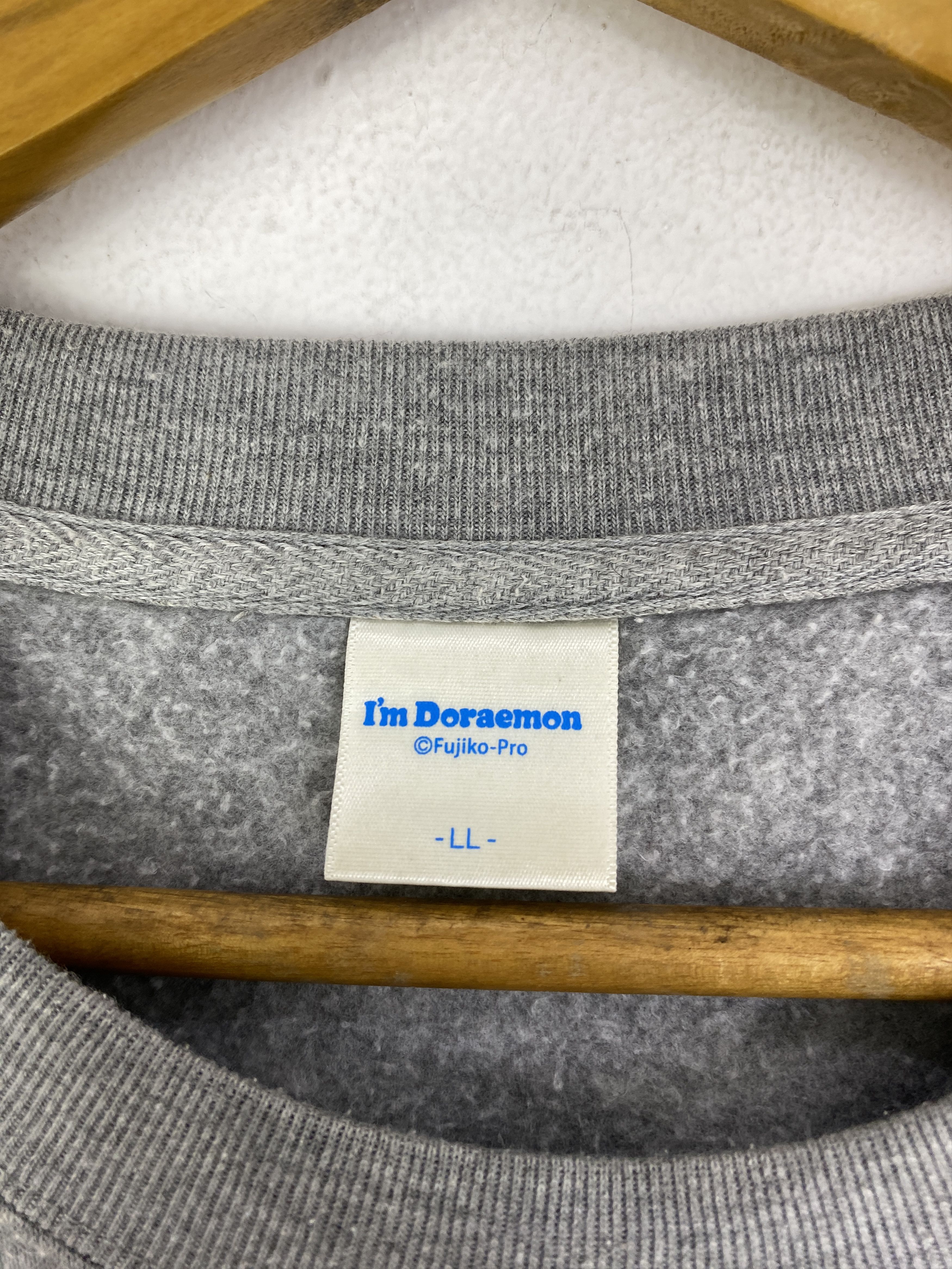 Anime Vintage Doraemon Printed Pullover Crewneck SH0158 Size US XL / EU 56 / 4 - 5 Thumbnail