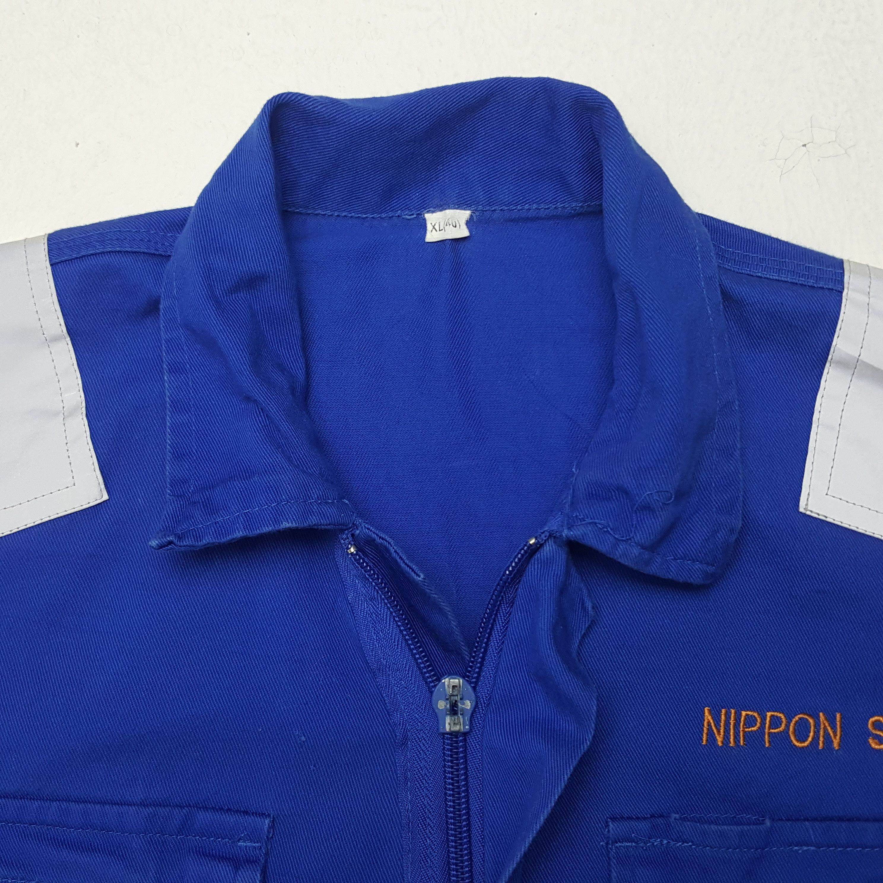 Japanese Brand × Vintage Vintage Nippon Salvage Coverall Jumpsuit Jacket Size US L / EU 52-54 / 3 - 10 Thumbnail