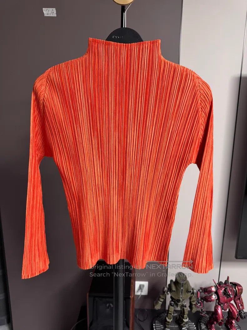 Issey Miyake Issey Miyake Glory Orange Half Turtleneck Long Sleeve Size L / US 10 / IT 46 - 1 Thumbnail