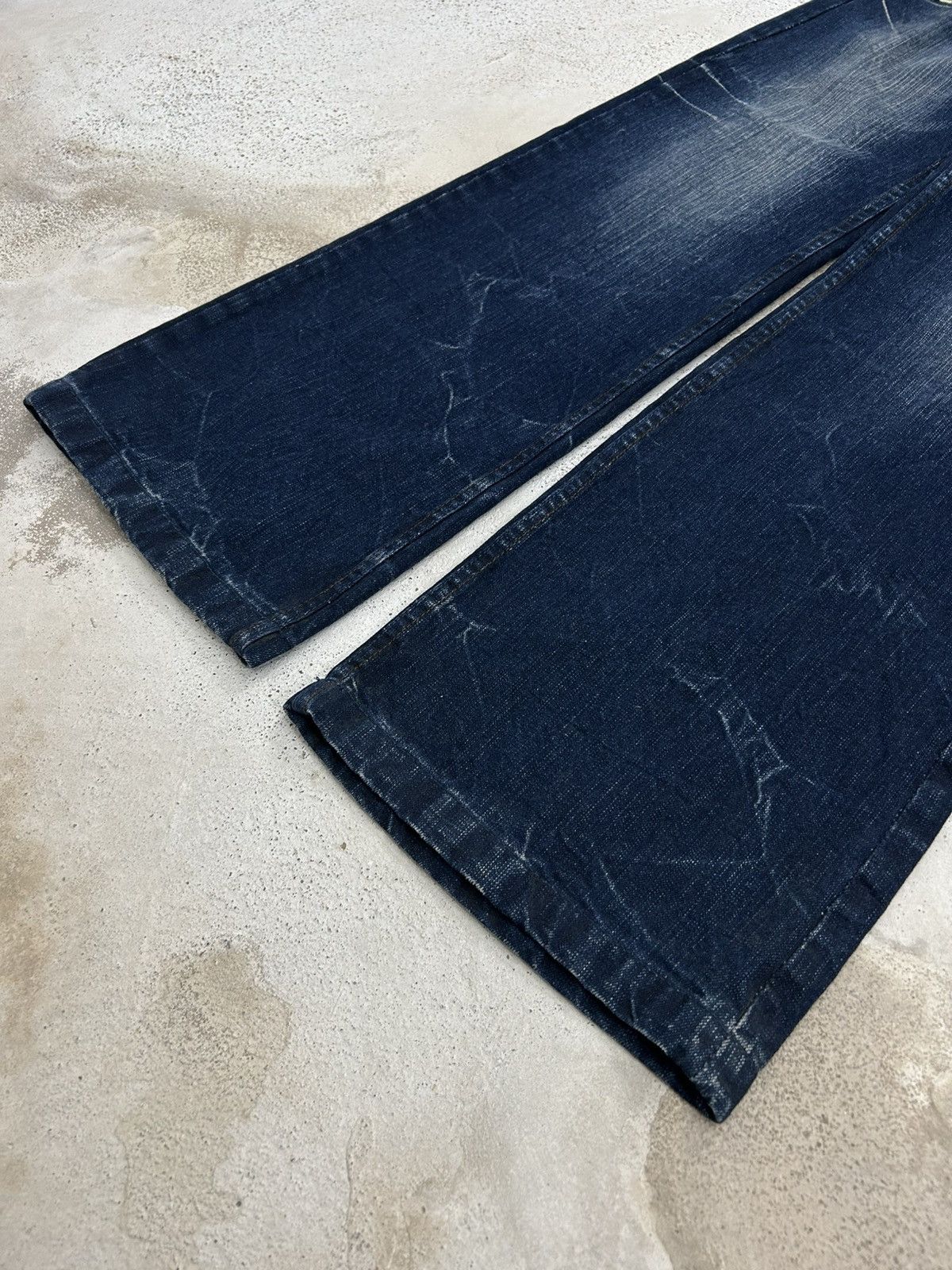 Le Grande Bleu (L.G.B.) Vintage Wide Leg Embroidered Jeans Skyblue Jeans Size 31" - 5 Thumbnail