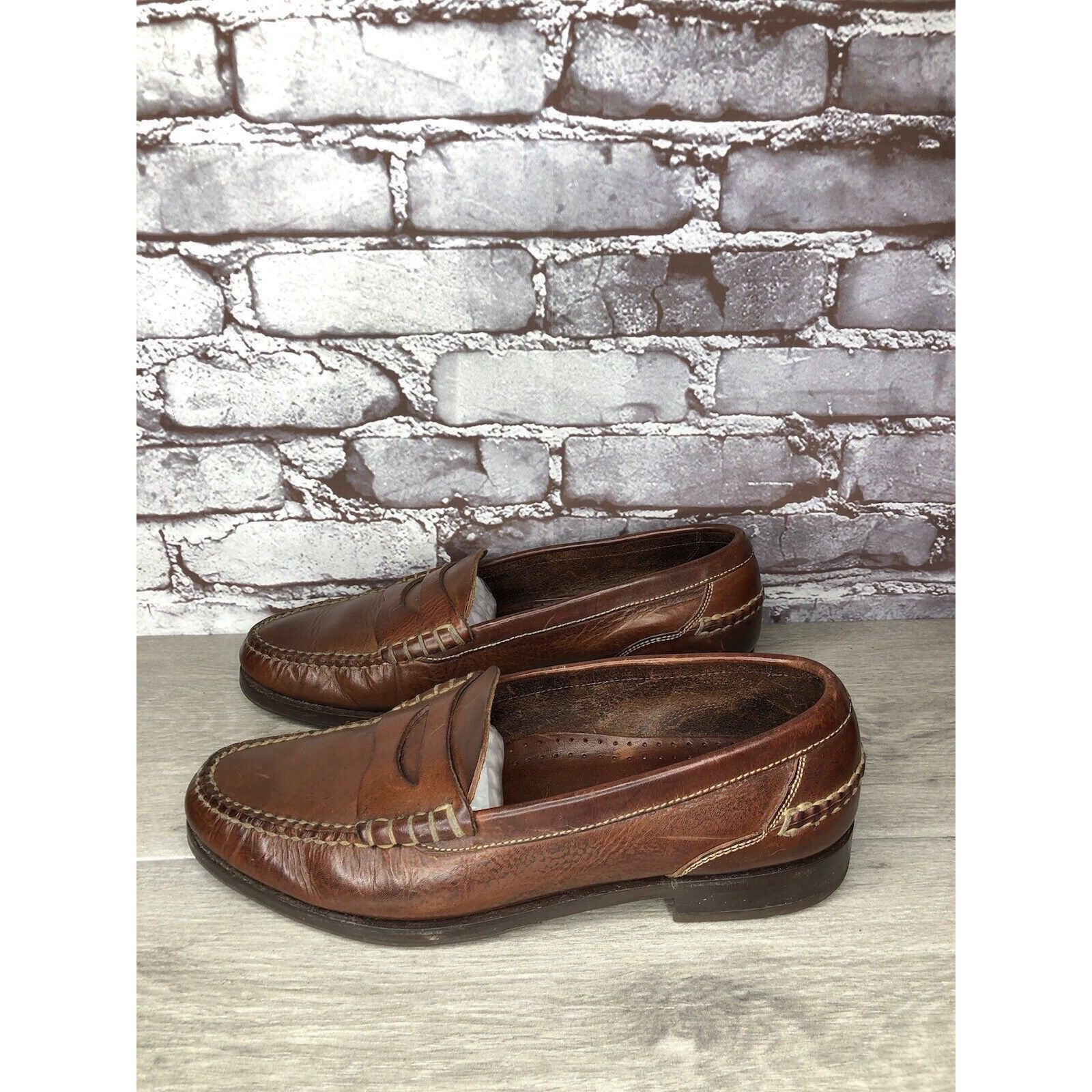 Cole Haan Cole Haan Dark Brown Leather Penny Loafers Casual Shoes Men’ Size US 11.5 / EU 44-45 - 21 Thumbnail
