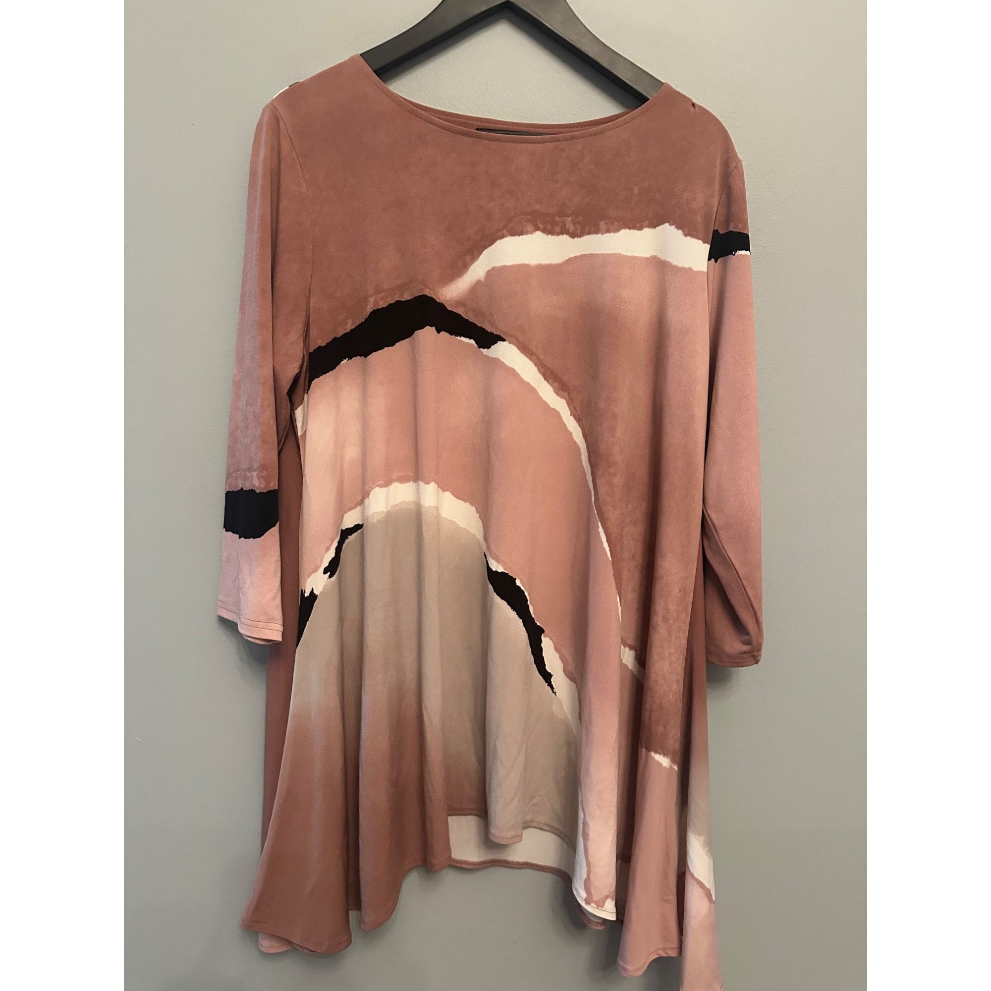 Alfani Alfani Printed Boat-Neck Tunic Top Size Large Size L / US 10 / IT 46 - 2 Thumbnail