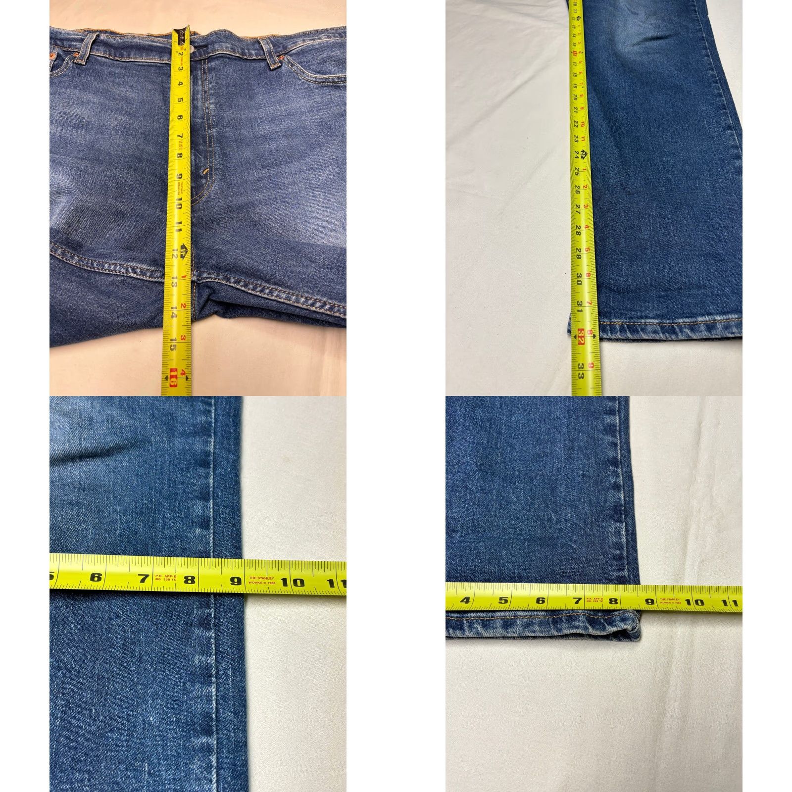 Vintage Levi Strauss Levi's 511 Slim Fit Jeans Men Dark Wash 42x32 Regular Blue Denim 5-Pocket Zipper Logo Stretch Cotton Polyester Elastodiene Casual Jeans Size US 42 / EU 58 - 9 Thumbnail