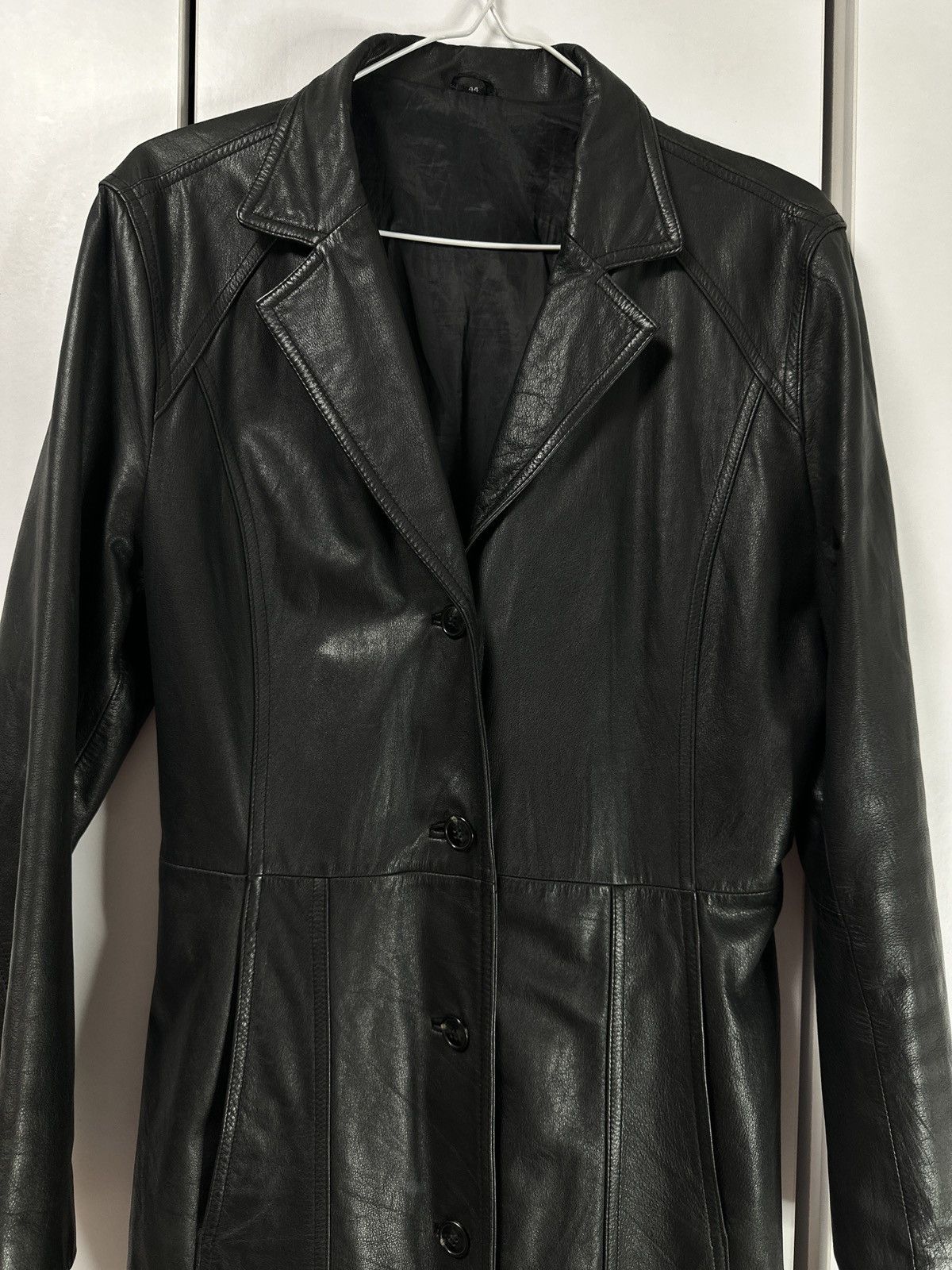 Other Leonardo women's leather long coat, vintage, size m Size M / US 6-8 / IT 42-44 - 8 Thumbnail