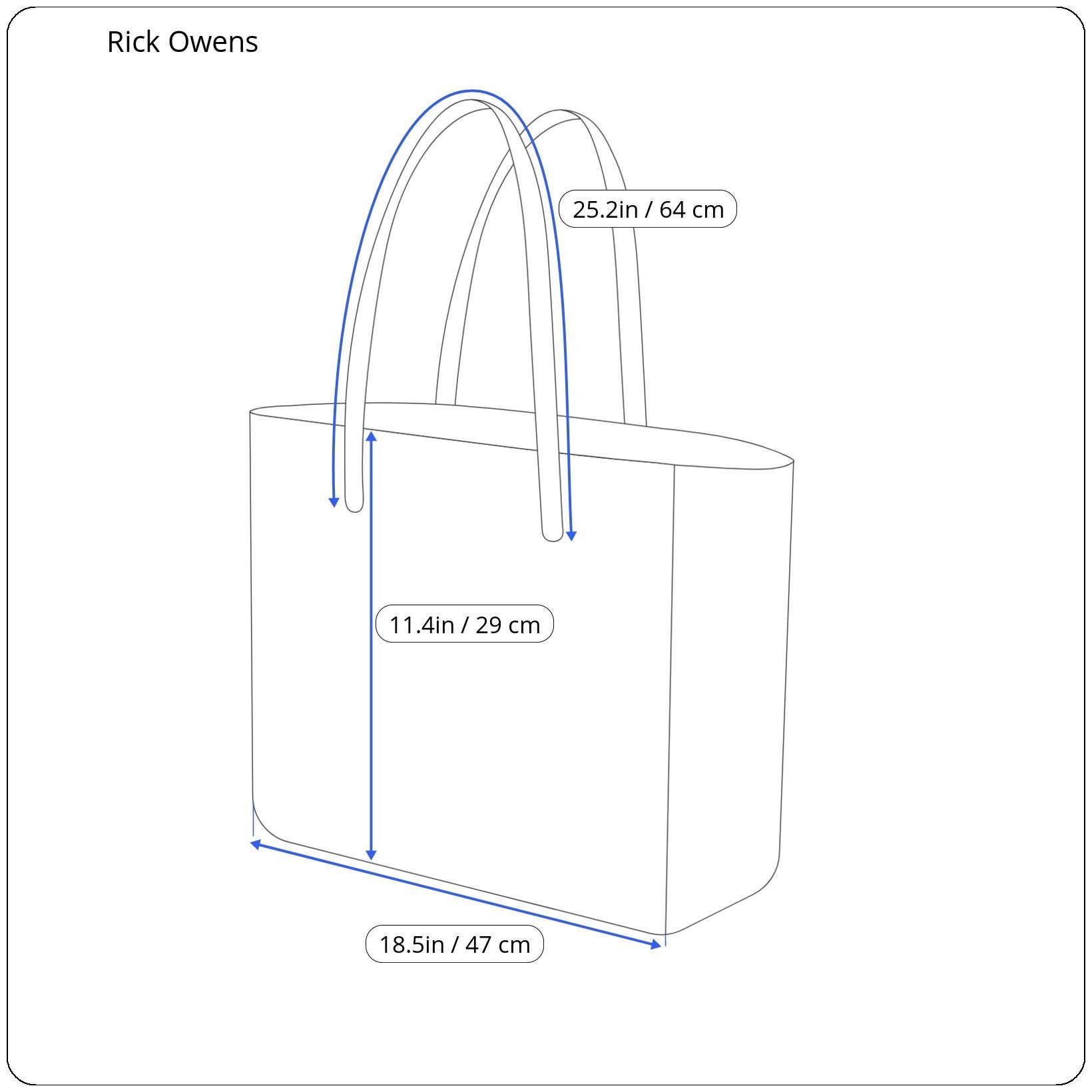 Rick Owens ⚡️QUICK SALE⚡️Rick Owens Taupe Tote Bag with Logo Size ONE SIZE - 5 Thumbnail