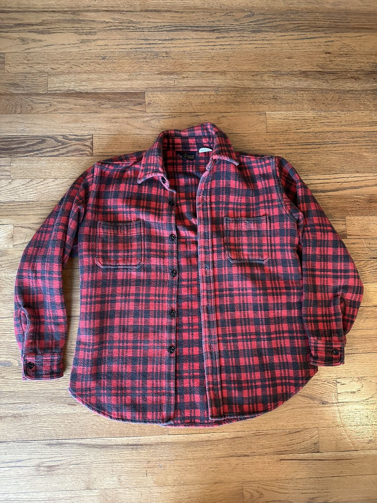 Vintage Vintage Red/Black Checked Flannel Size US M / EU 48-50 / 2 - 1 Thumbnail