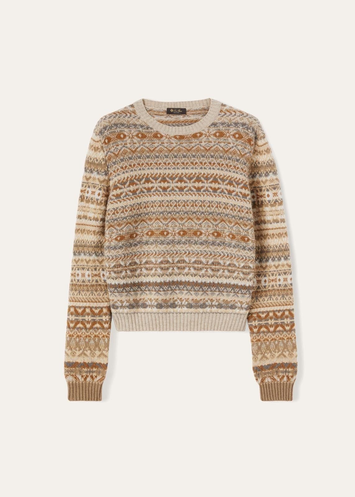 Loro Piana o1srvl11e0824 Kalgoorlie Crewneck Sweater in Multicolor Size M / US 6-8 / IT 42-44 - 1 Thumbnail