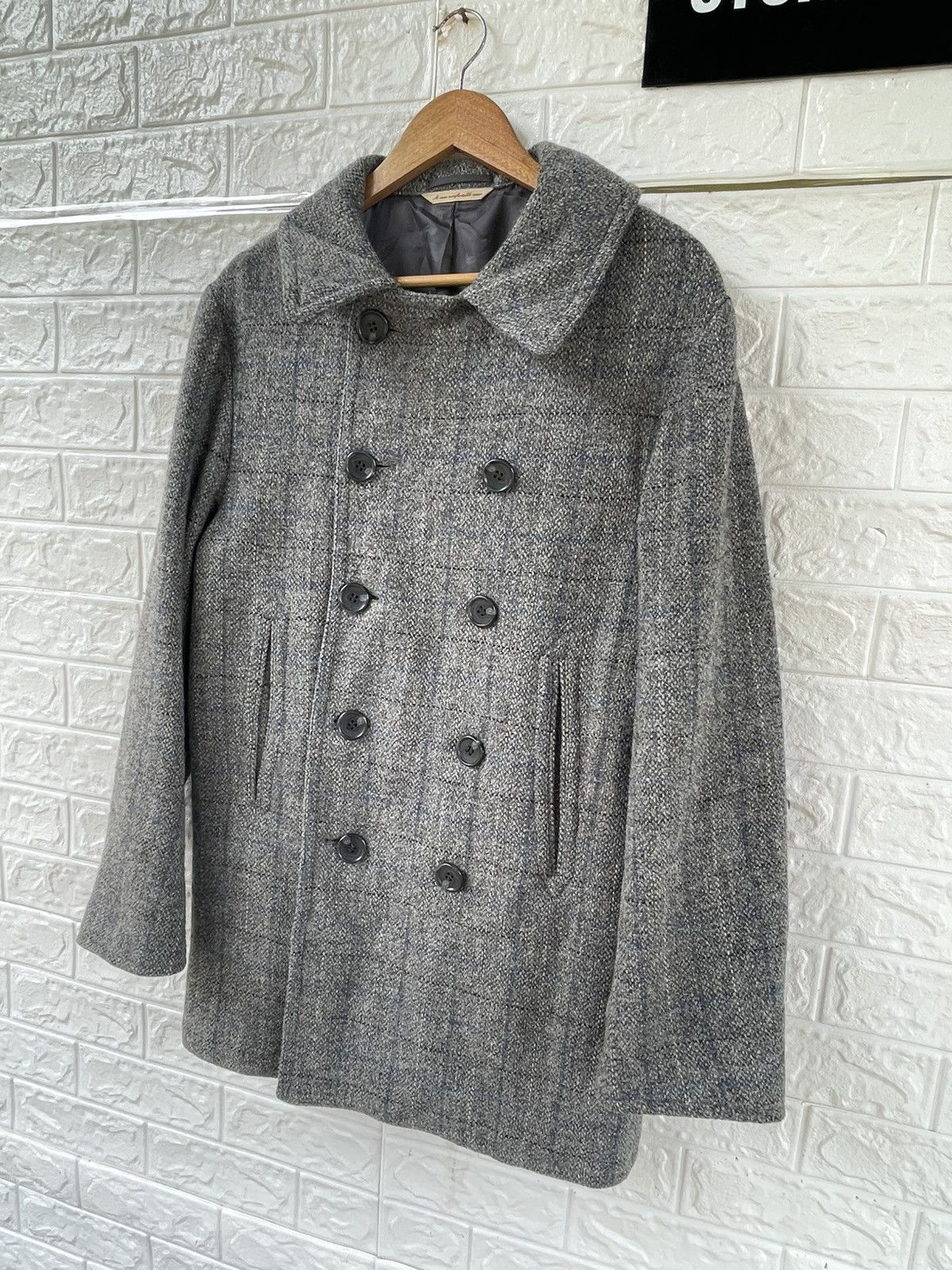 Harris Tweed × Japanese Brand × Vintage Vintage Harris Tweed Wool Coat Size US L / EU 52-54 / 3 - 5 Thumbnail