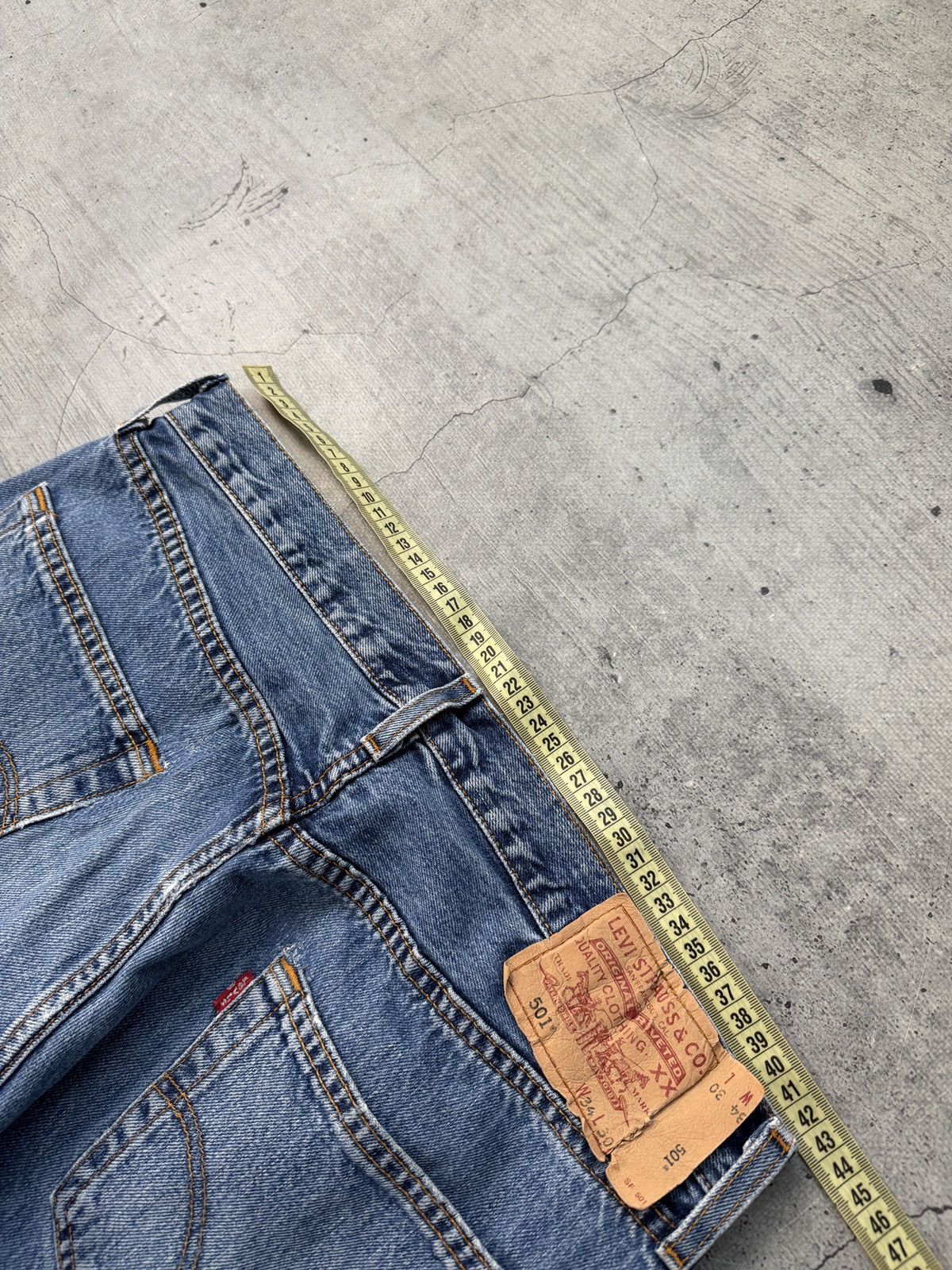 Levi's Vintage Levis 501 Straight Leg Distressed Jeans 34x30 Size US 34 / EU 50 - 10 Thumbnail