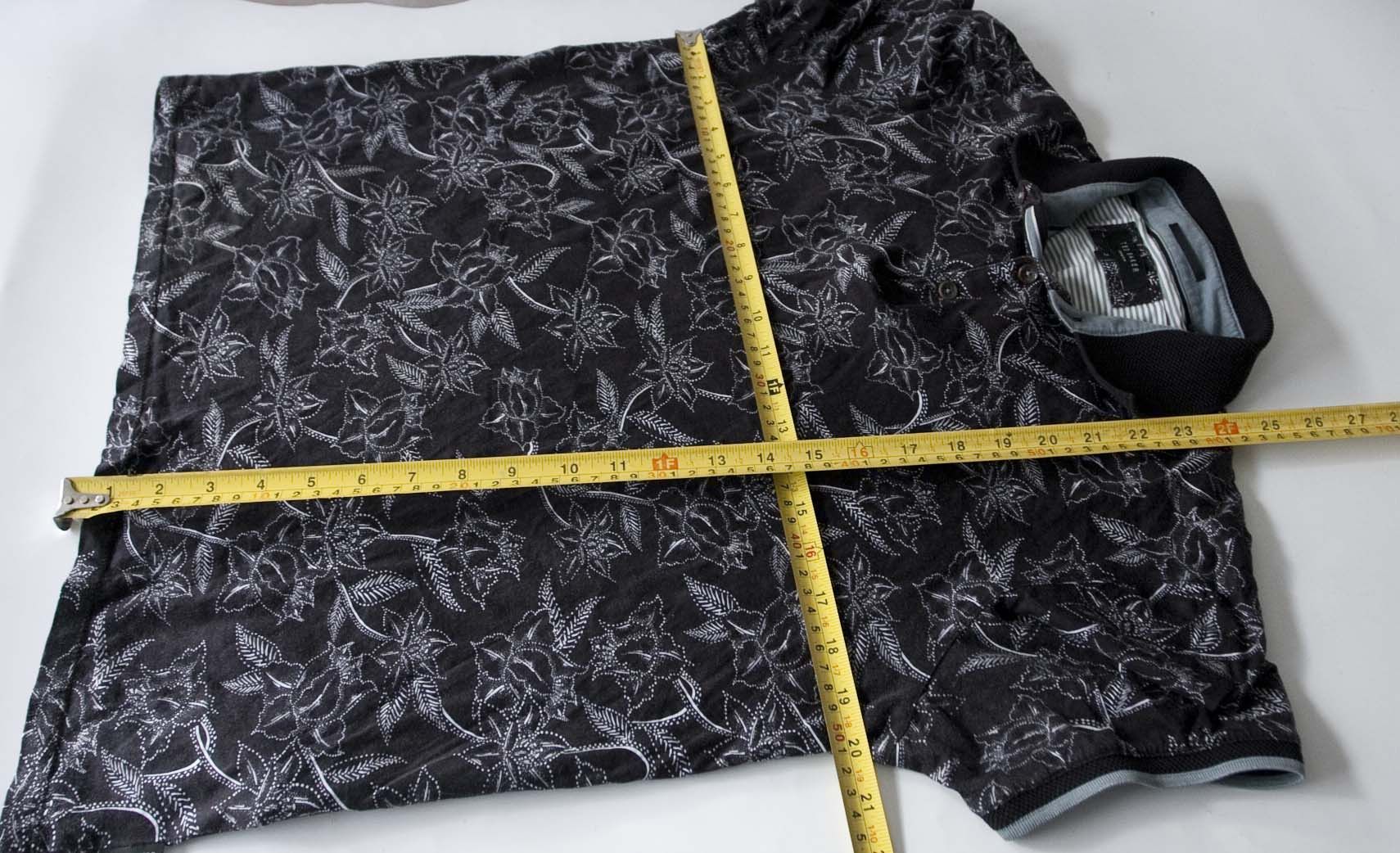 Ted Baker Ted Baker Polo Shirt Floral Size 3/M Black /White Size US M / EU 48-50 / 2 - 4 Thumbnail