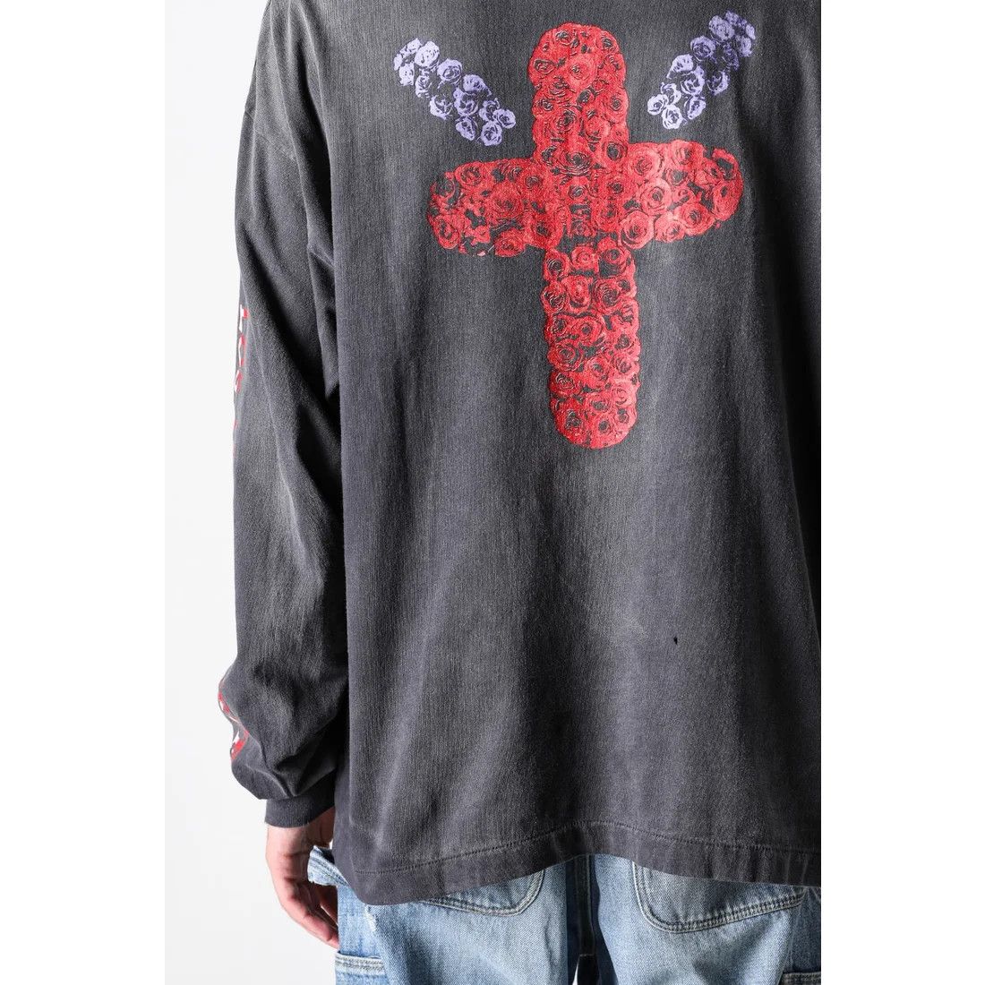 Saint Michael o1mle0326 Born Saint Long Sleeve T-Shirt in Black Size US XXL / EU 58 / 5 - 15 Thumbnail