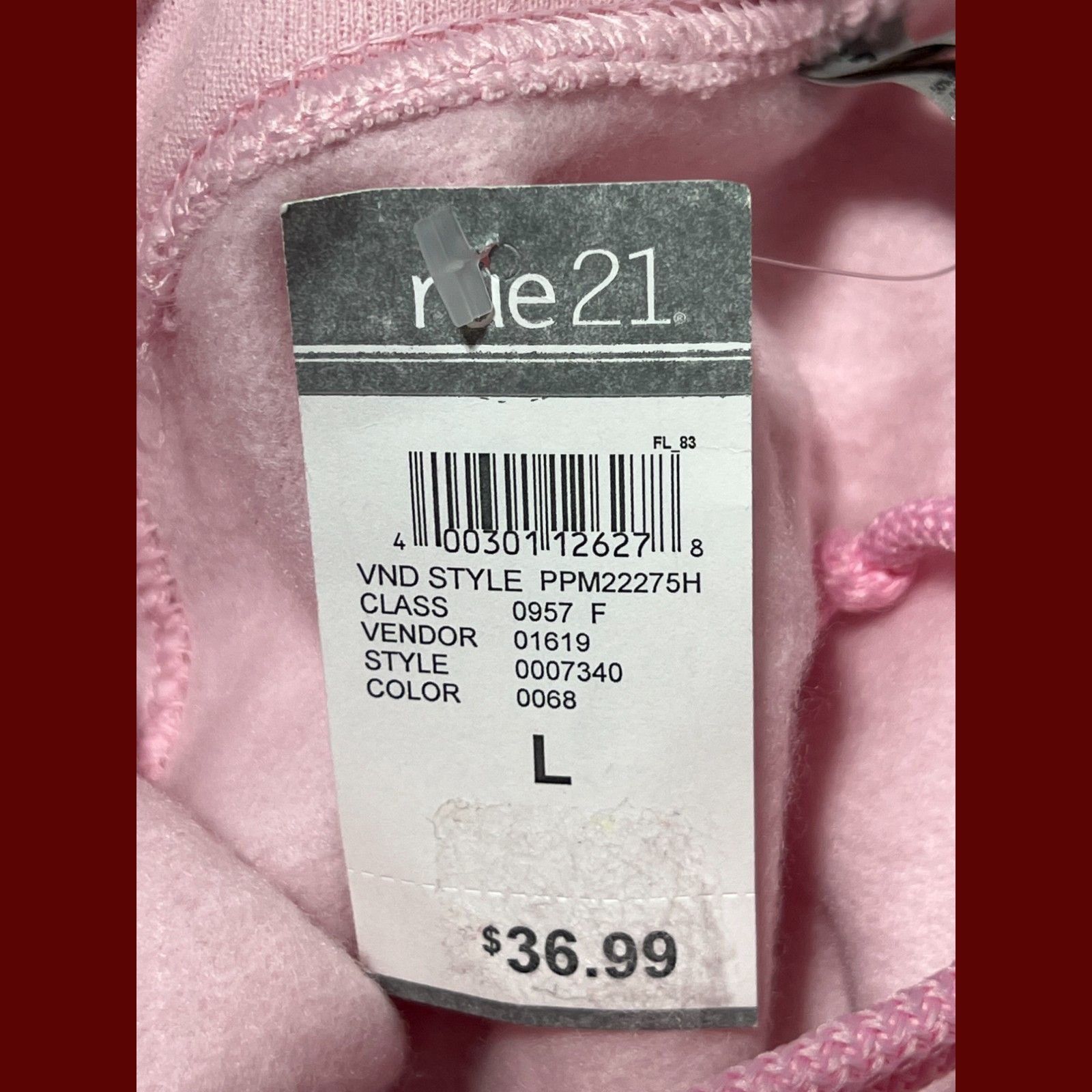 Gildan Gildan - Women's Long Sleeve Hooded Sweatshirt - Pink - Larg Size L / US 10 / IT 46 - 8 Thumbnail