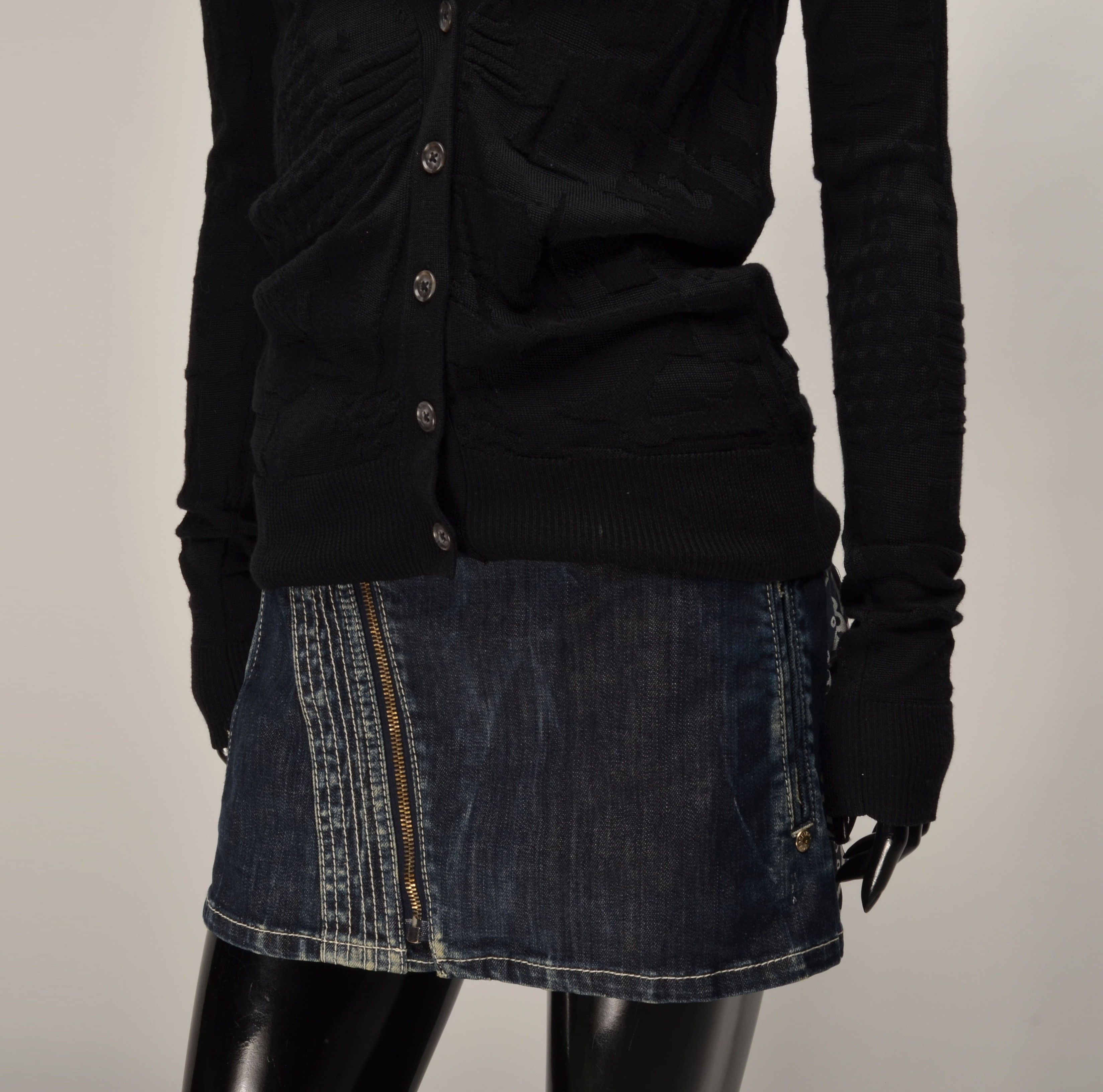 Armani Exchange Armani Exchange Textured Black Cardigan Size S / US 4 / IT 40 - 3 Thumbnail