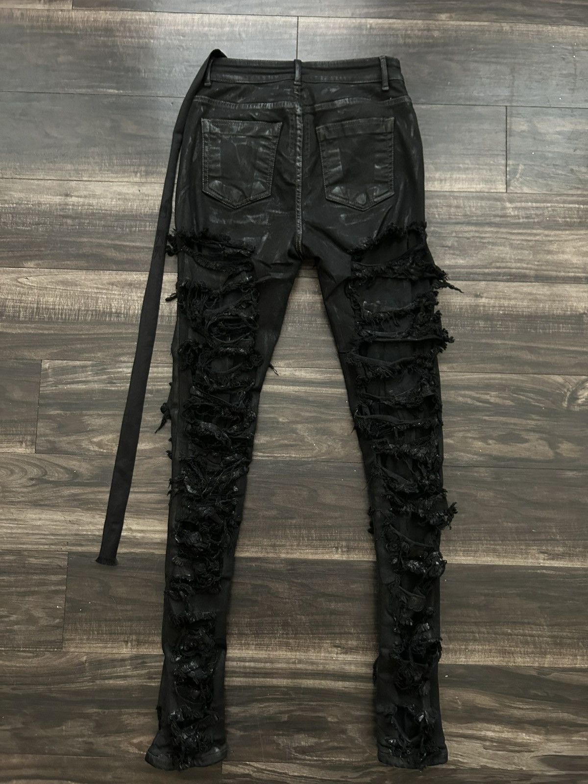 Rick Owens Drkshdw RICK OWENS DRKSHDW Slashed Detroit Cut Jeans Size US 27 - 3 Thumbnail