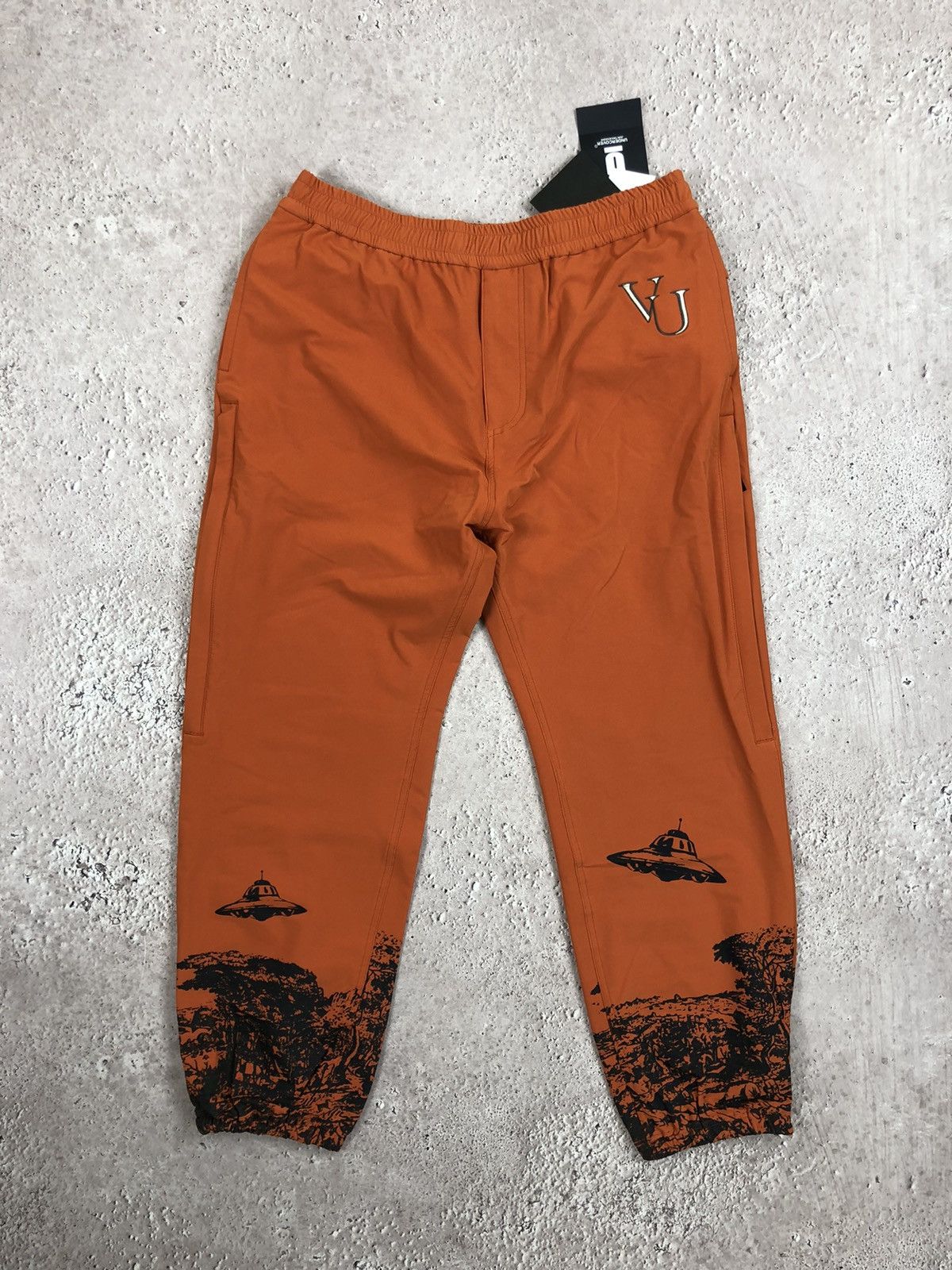 Image of Valentino Jun Takahashi Rrp New Nylon Pants in Orange, Men's (Size 36)