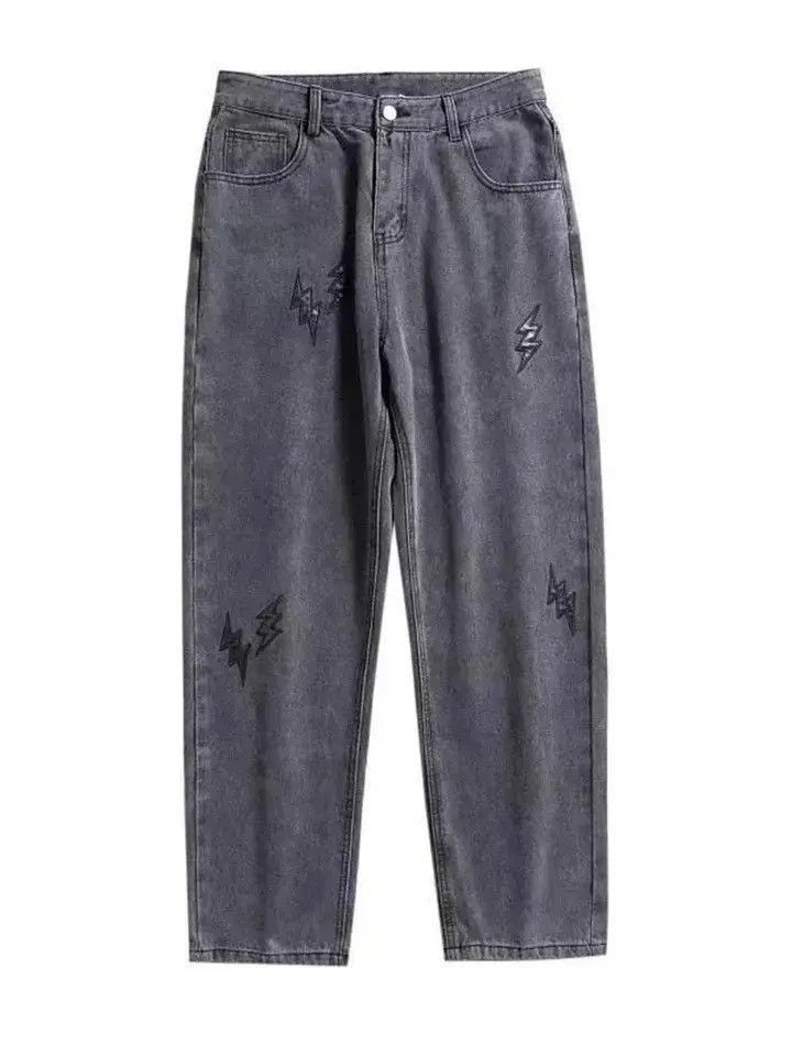Japanese Brand Hip Hop Streetwear Men Baggy Pants Denim Jeans Size US 30 / EU 46 - 4 Thumbnail