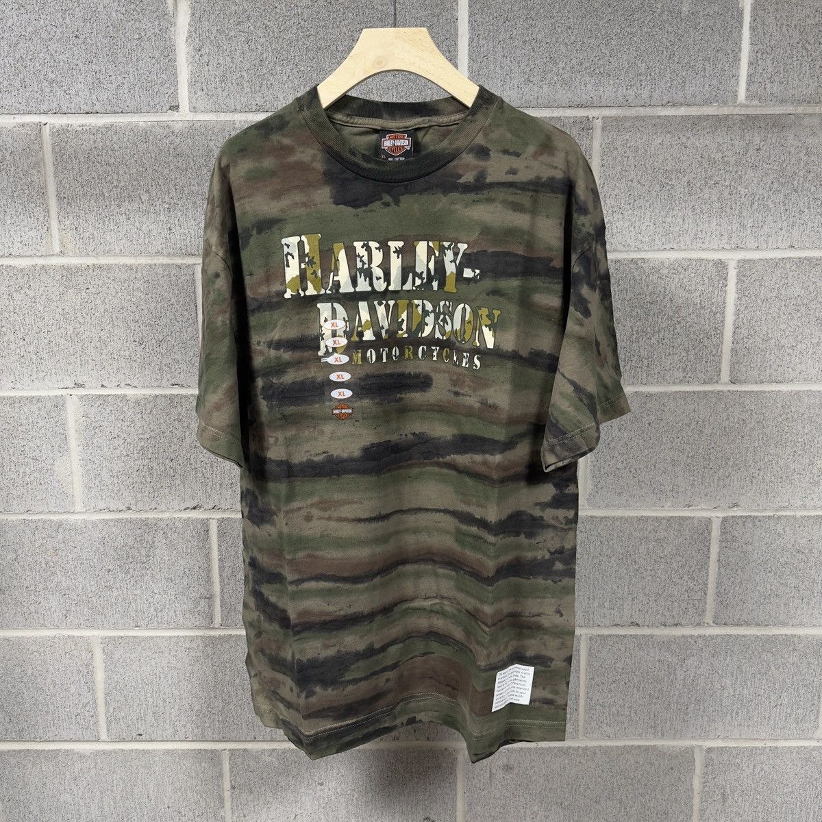 Harley Davidson Harley Davidson Camo Shirt ERD Grunge Biker WCC Size US XL / EU 56 / 4 - 1 Thumbnail