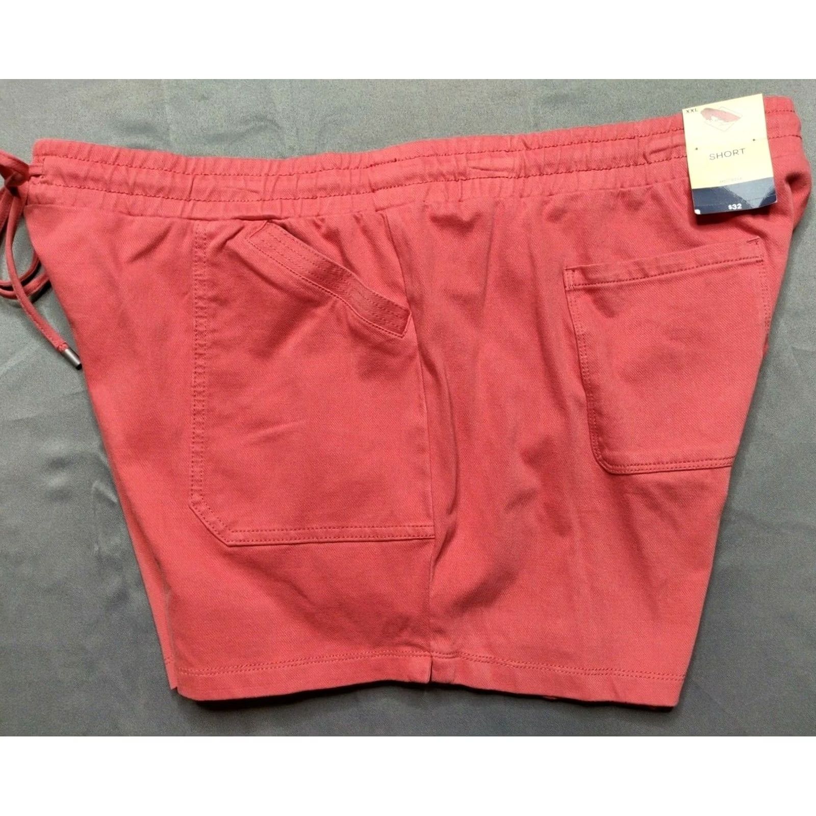Vintage St Johns Bay Women 2XL Coral Bisque Pull On Cotton Blend 4" Shorts NEW Size 40" / US 18 - 3 Thumbnail